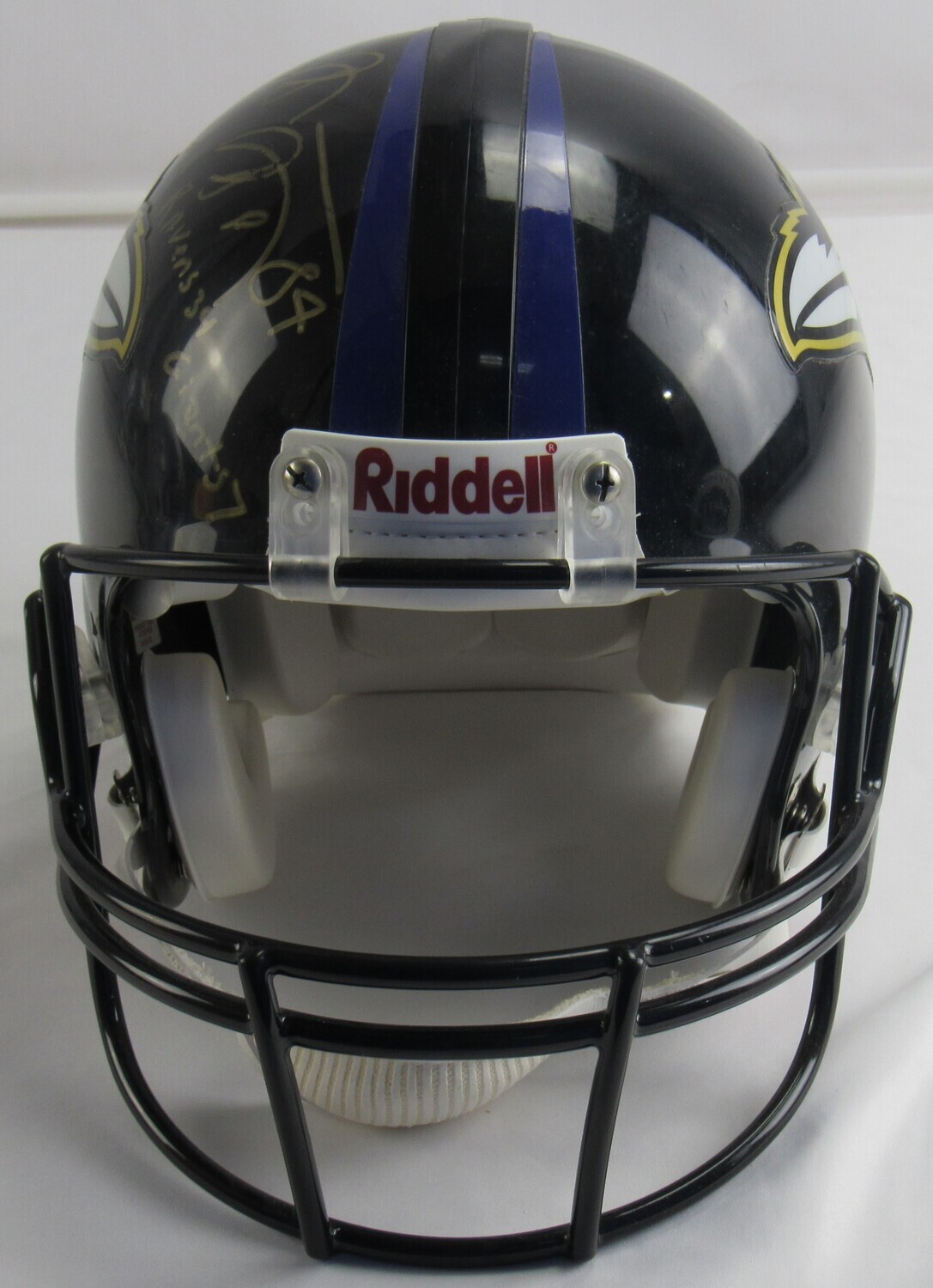 Ray Lewis, Shannon SHarpe & Ozzie Newsome Signed Ravens Full-Size Authentic On-Field Helmet with Multiple Inscriptions (JSA LOA) at PristineAuction.com Ray Lewis, Shannon SHarpe & Ozzie Newsome Signed Ravens Full-Size Authentic On-Field Helmet with Multiple Inscriptions (JSA LOA) at PristineAuction.com