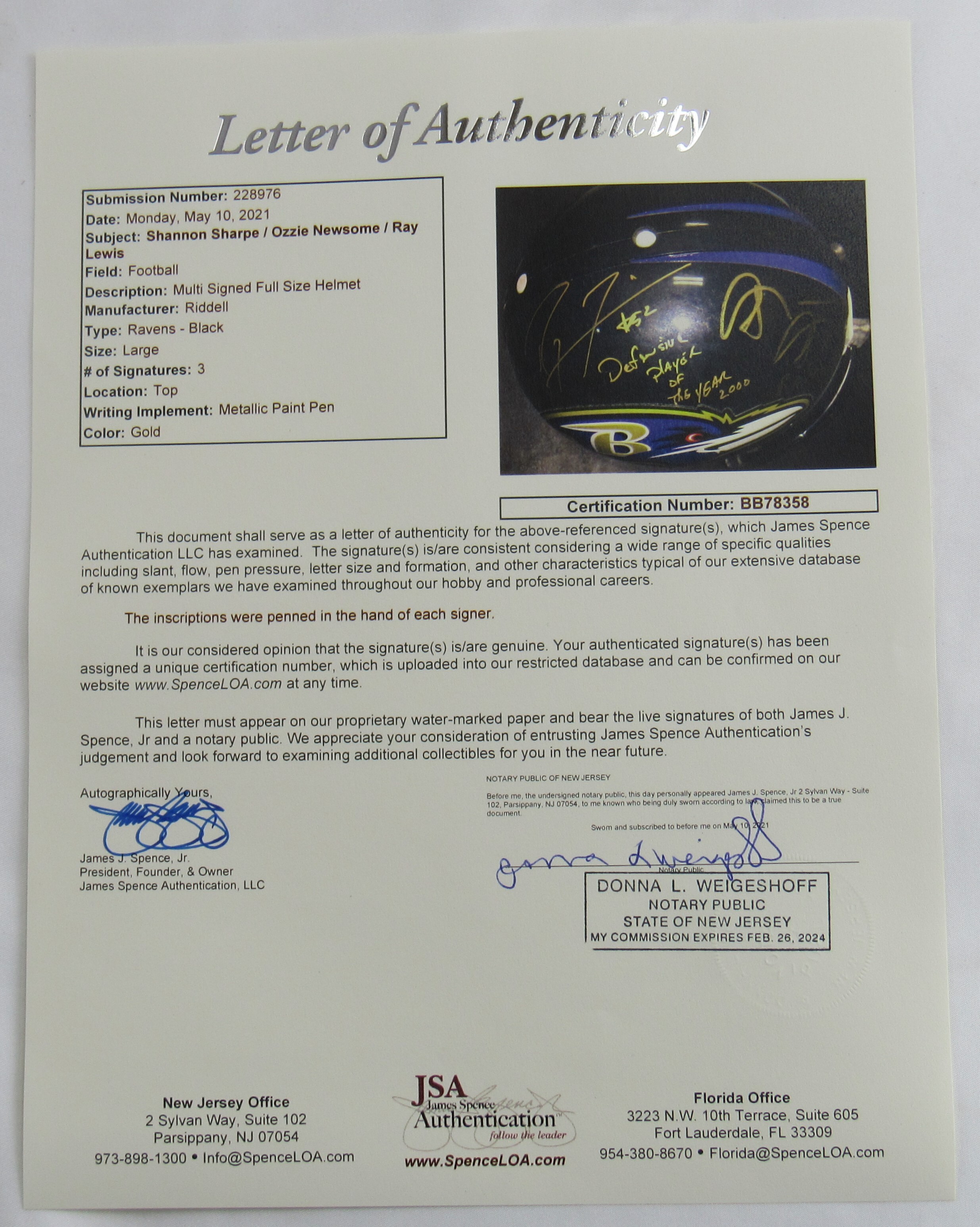 Ray Lewis, Shannon SHarpe & Ozzie Newsome Signed Ravens Full-Size Authentic On-Field Helmet with Multiple Inscriptions (JSA LOA) at PristineAuction.com Ray Lewis, Shannon SHarpe & Ozzie Newsome Signed Ravens Full-Size Authentic On-Field Helmet with Multiple Inscriptions (JSA LOA) at PristineAuction.com