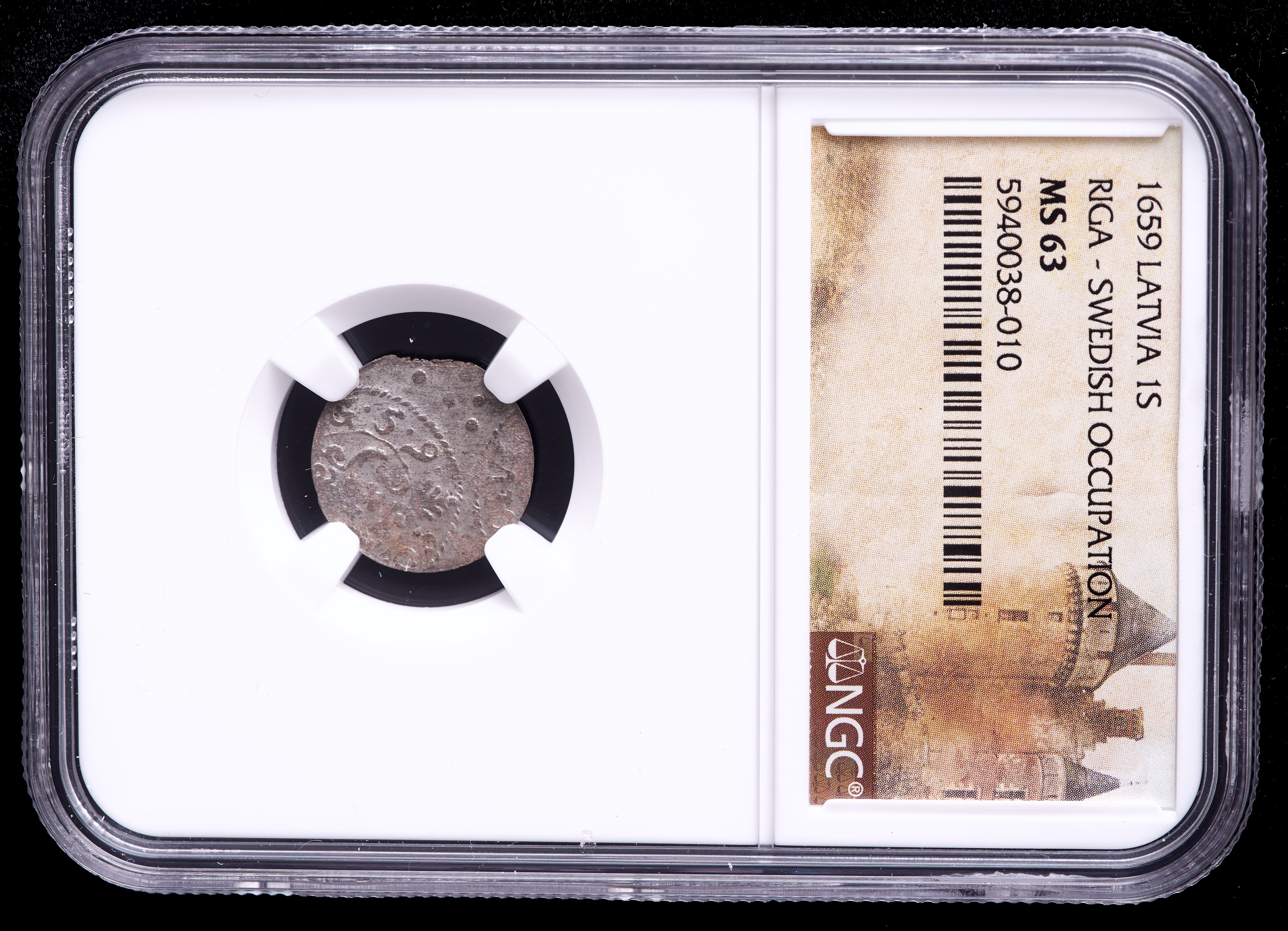 Carl X Gustav 1659 Riga, Latvia - Swedish Occupation Billon Solidus Medieval Coin (NGC MS63) at PristineAuction.com Carl X Gustav 1659 Riga, Latvia - Swedish Occupation Billon Solidus Medieval Coin (NGC MS63) at PristineAuction.com