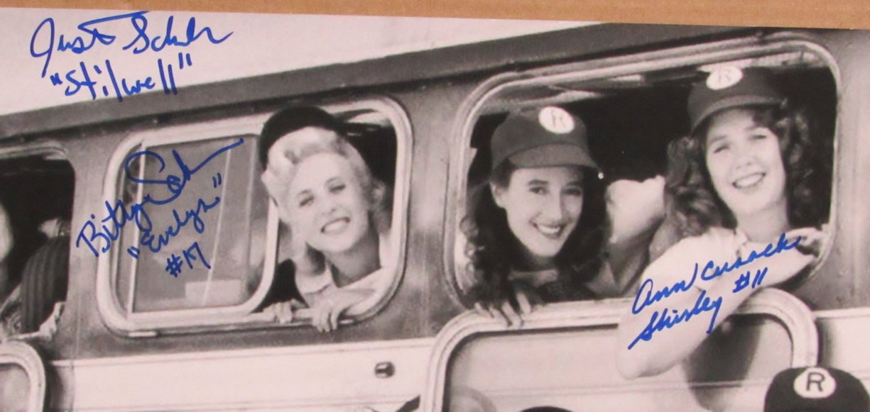 "A League of Their Own" 16x20 Photo Signed by (9) with Lori Petty, Ann Cusack, Tracy Reiner, Freddie Simpson (JSA COA) at PristineAuction.com "A League of Their Own" 16x20 Photo Signed by (9) with Lori Petty, Ann Cusack, Tracy Reiner, Freddie Simpson (JSA COA) at PristineAuction.com