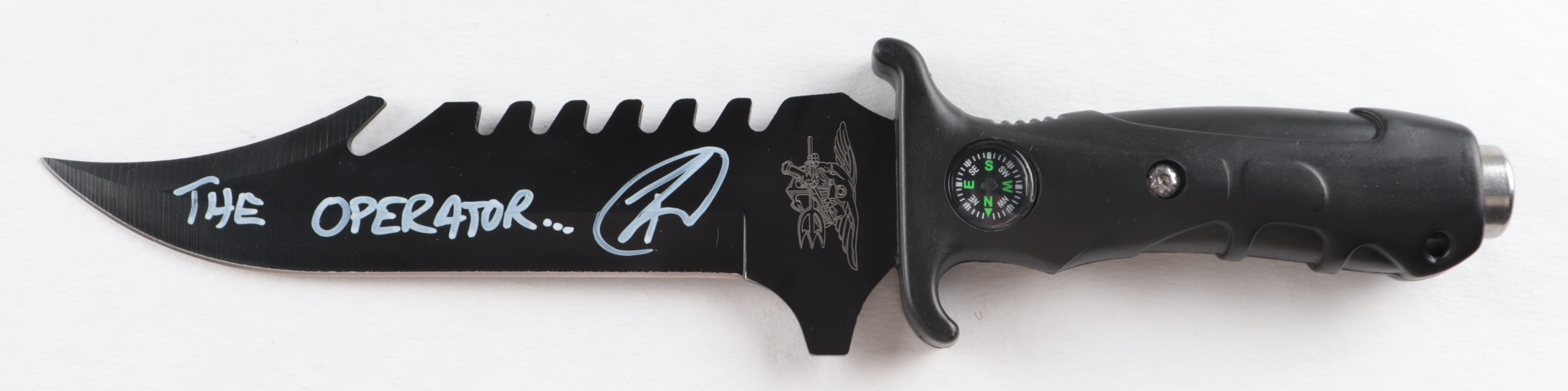 Robert O’Neill Signed Navy SEAL Combat Knife Inscribed “The Operator...” (PSA COA) at PristineAuction.com Robert O’Neill Signed Navy SEAL Combat Knife Inscribed “The Operator...” (PSA COA) at PristineAuction.com
