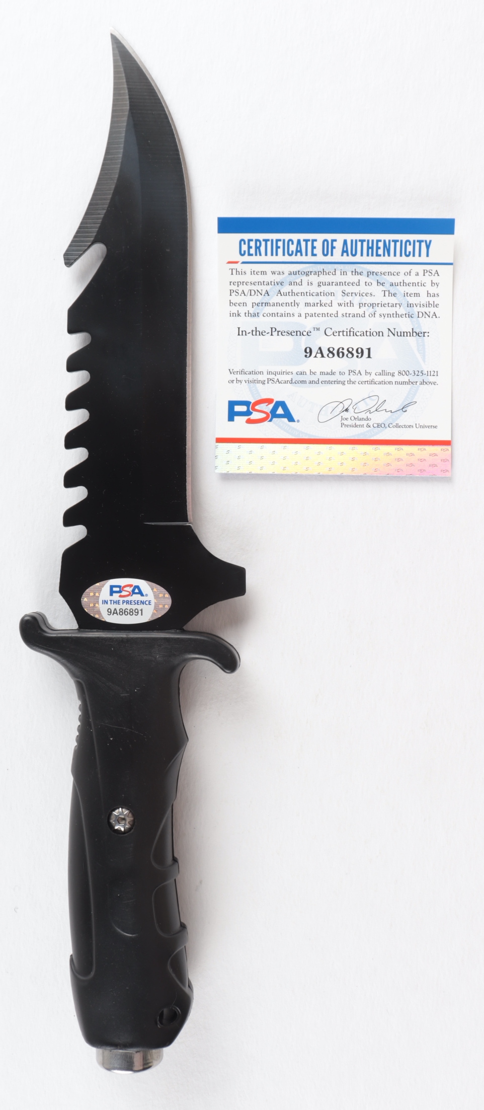 Robert O’Neill Signed Navy SEAL Combat Knife Inscribed “The Operator...” (PSA COA) at PristineAuction.com Robert O’Neill Signed Navy SEAL Combat Knife Inscribed “The Operator...” (PSA COA) at PristineAuction.com