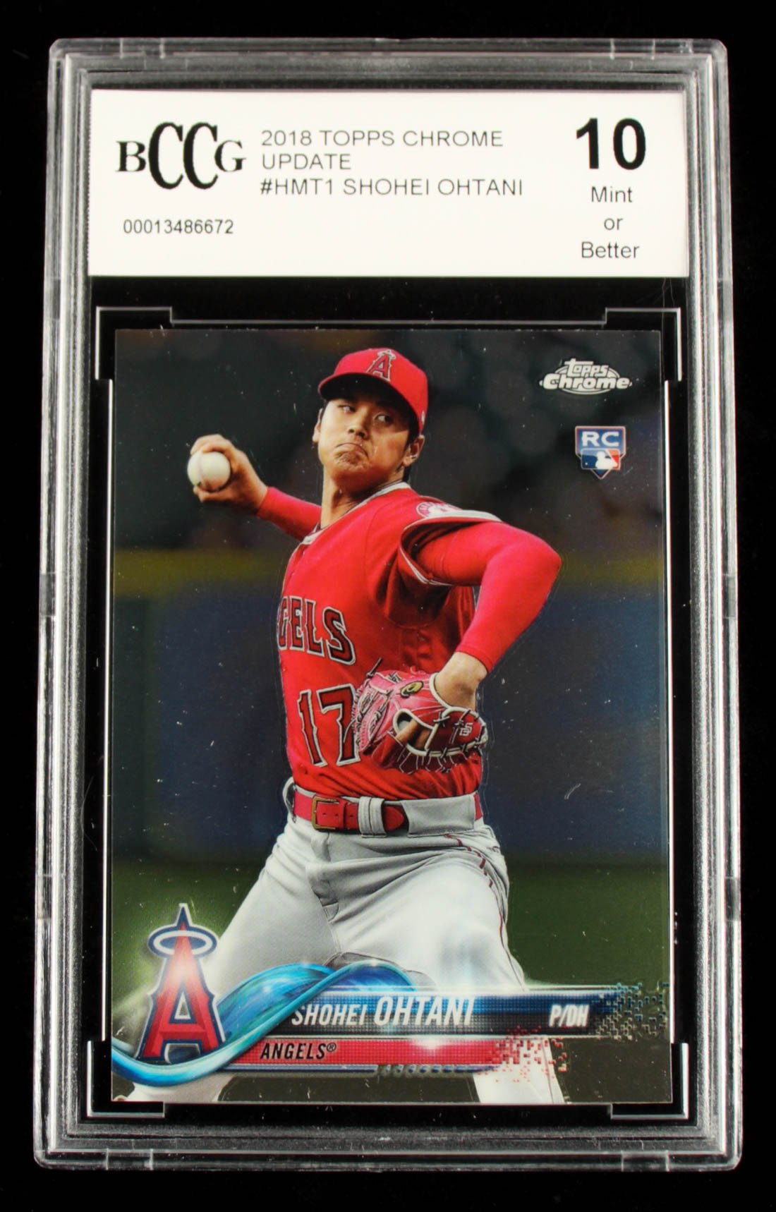 Shohei Ohtani 2018 Topps Chrome Update #HMT1 RC (BCCG 10) at PristineAuction.com Shohei Ohtani 2018 Topps Chrome Update #HMT1 RC (BCCG 10) at PristineAuction.com