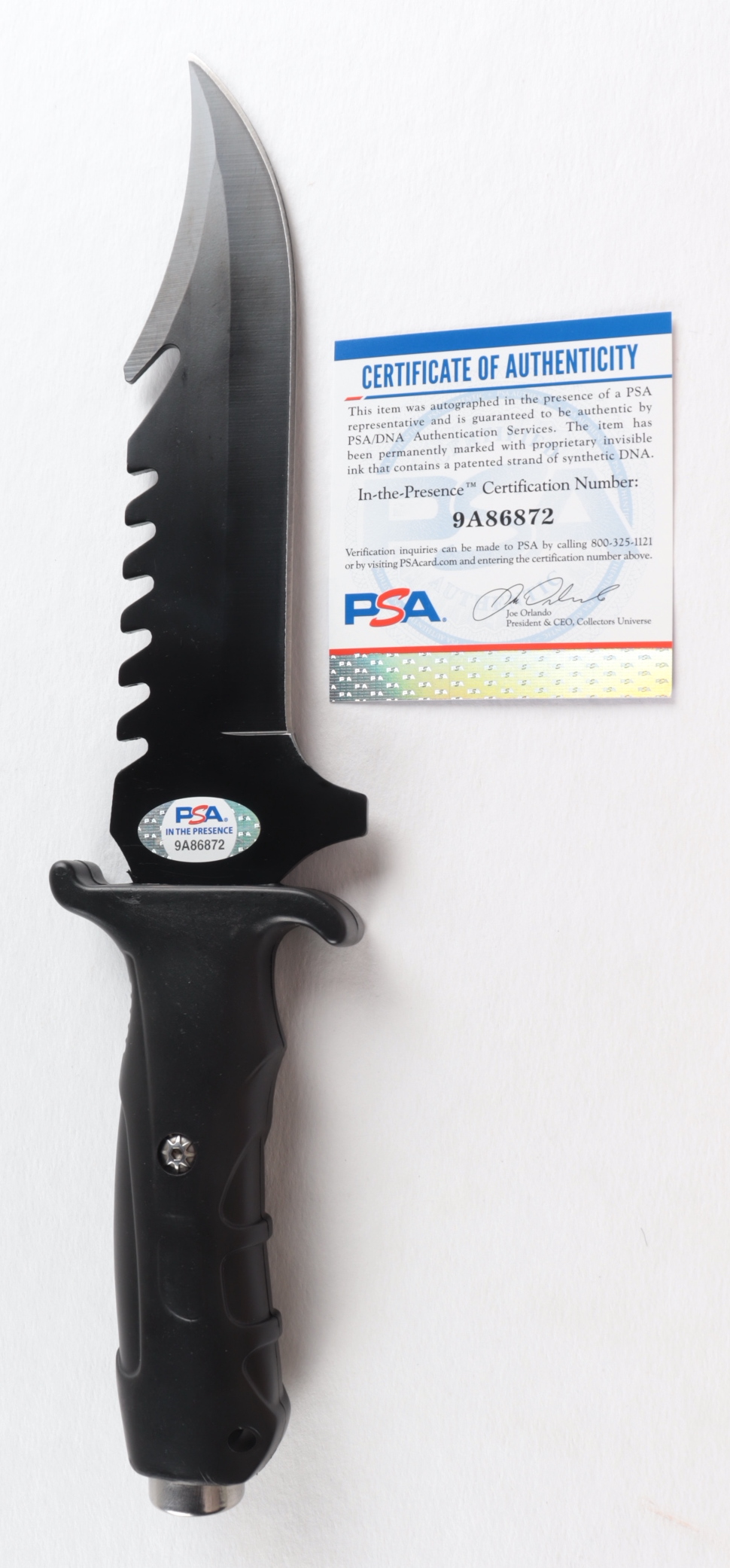Robert O’Neill Signed Navy SEAL Combat Knife Inscribed “The Operator...” (PSA COA) at PristineAuction.com Robert O’Neill Signed Navy SEAL Combat Knife Inscribed “The Operator...” (PSA COA) at PristineAuction.com