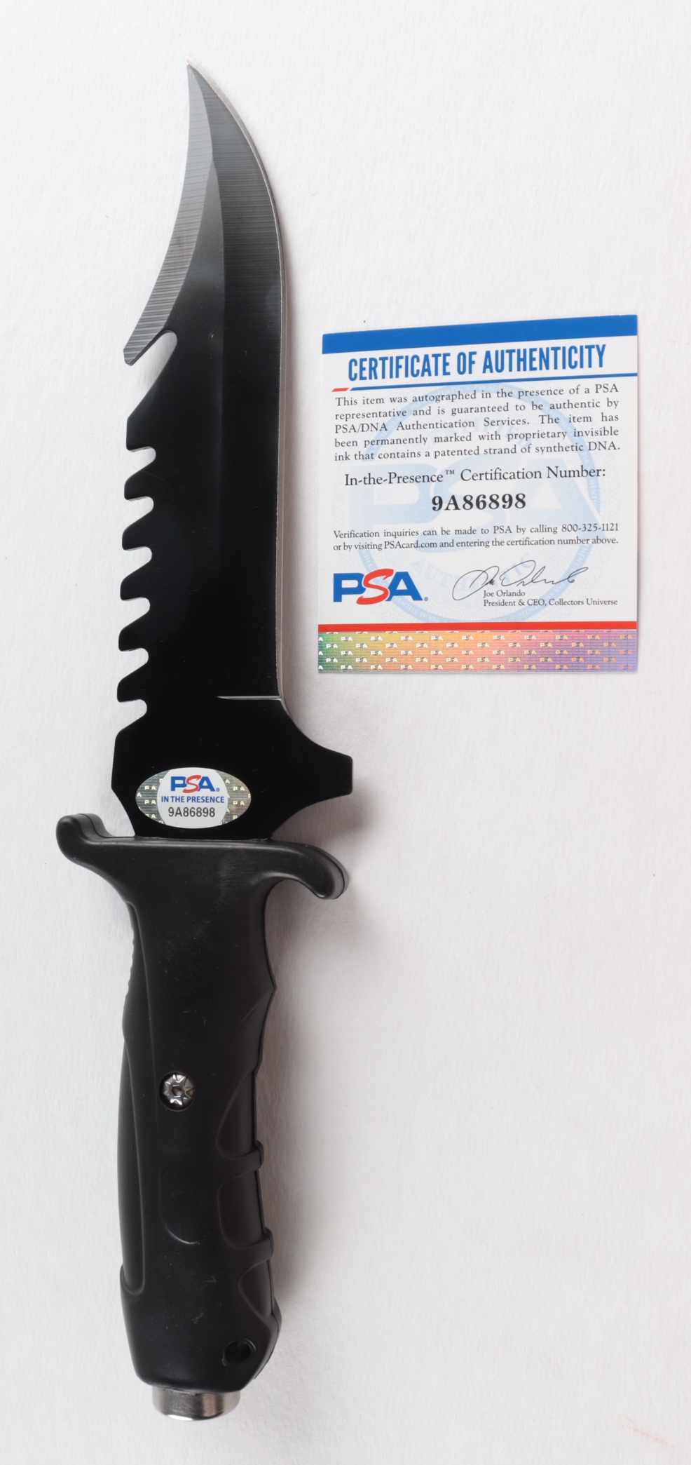 Robert O’Neill Signed Navy SEAL Combat Knife Inscribed “The Operator...” (PSA COA) at PristineAuction.com Robert O’Neill Signed Navy SEAL Combat Knife Inscribed “The Operator...” (PSA COA) at PristineAuction.com