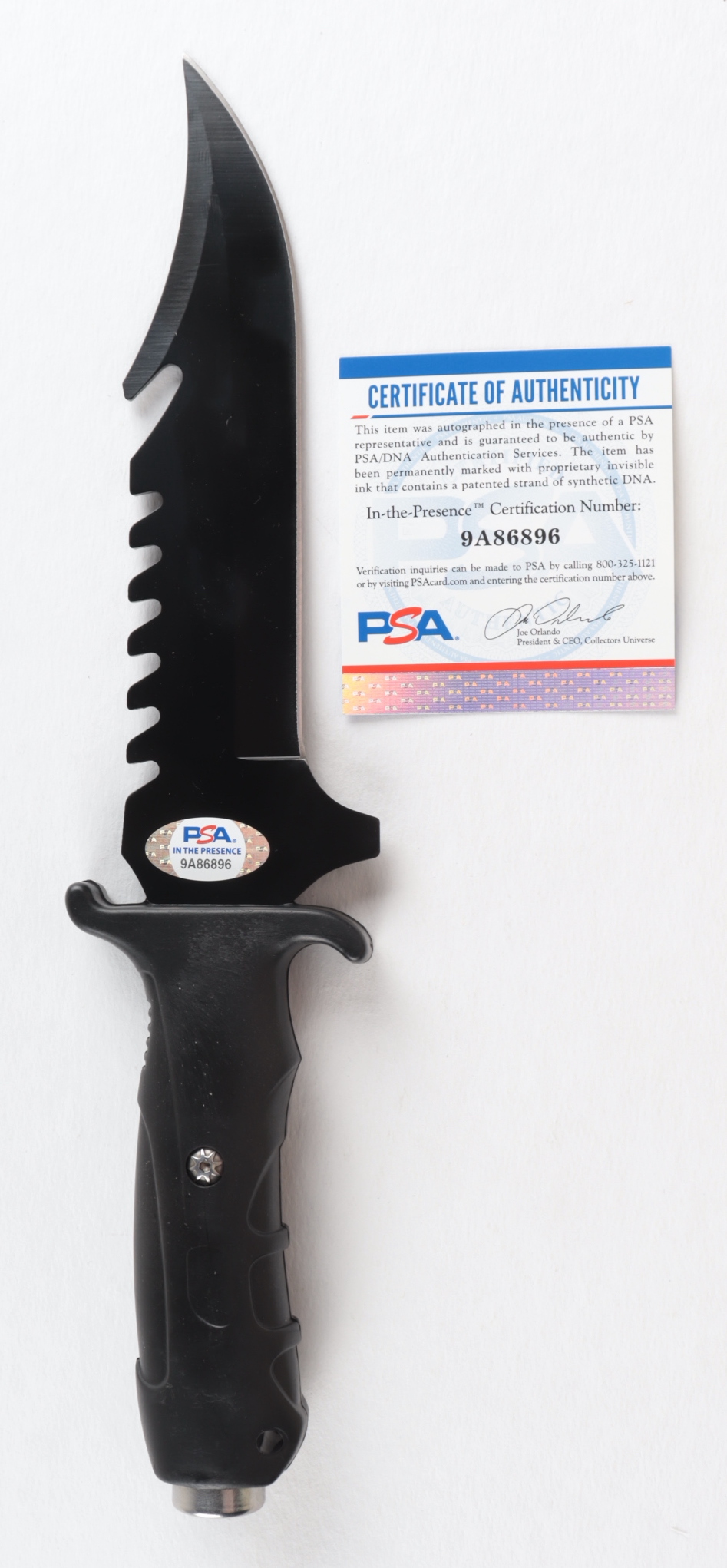 Robert O’Neill Signed Navy SEAL Combat Knife Inscribed “The Operator...” (PSA COA) at PristineAuction.com Robert O’Neill Signed Navy SEAL Combat Knife Inscribed “The Operator...” (PSA COA) at PristineAuction.com