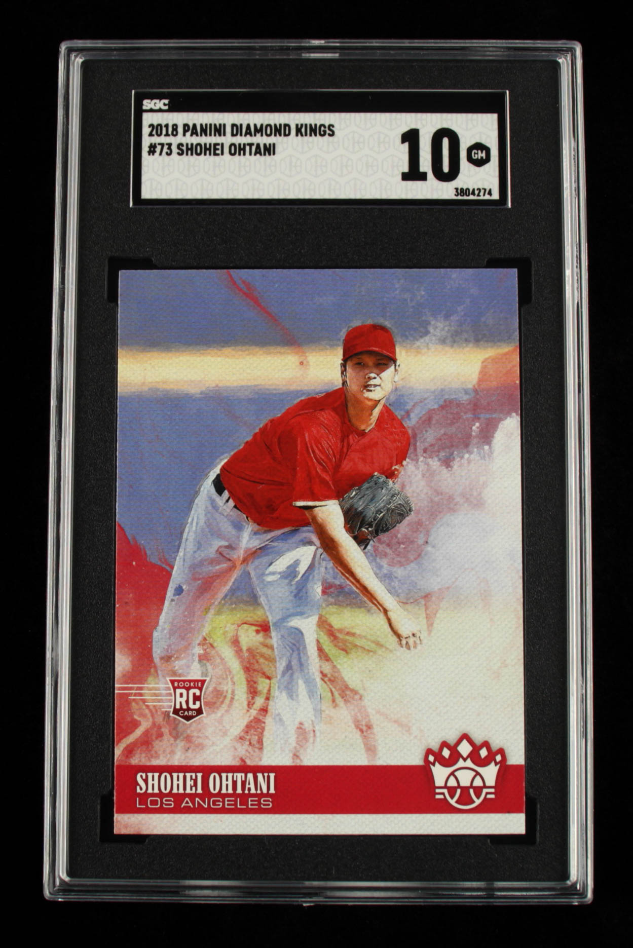 Shohei Ohtani 2018 Diamond Kings #73 RC (SGC 10) at PristineAuction.com Shohei Ohtani 2018 Diamond Kings #73 RC (SGC 10) at PristineAuction.com
