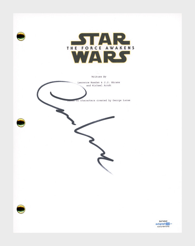 Oscar Isaac Signed "Star Wars: The Force Awakens" Movie Script (AutographCOA COA) at PristineAuction.com Oscar Isaac Signed "Star Wars: The Force Awakens" Movie Script (AutographCOA COA) at PristineAuction.com