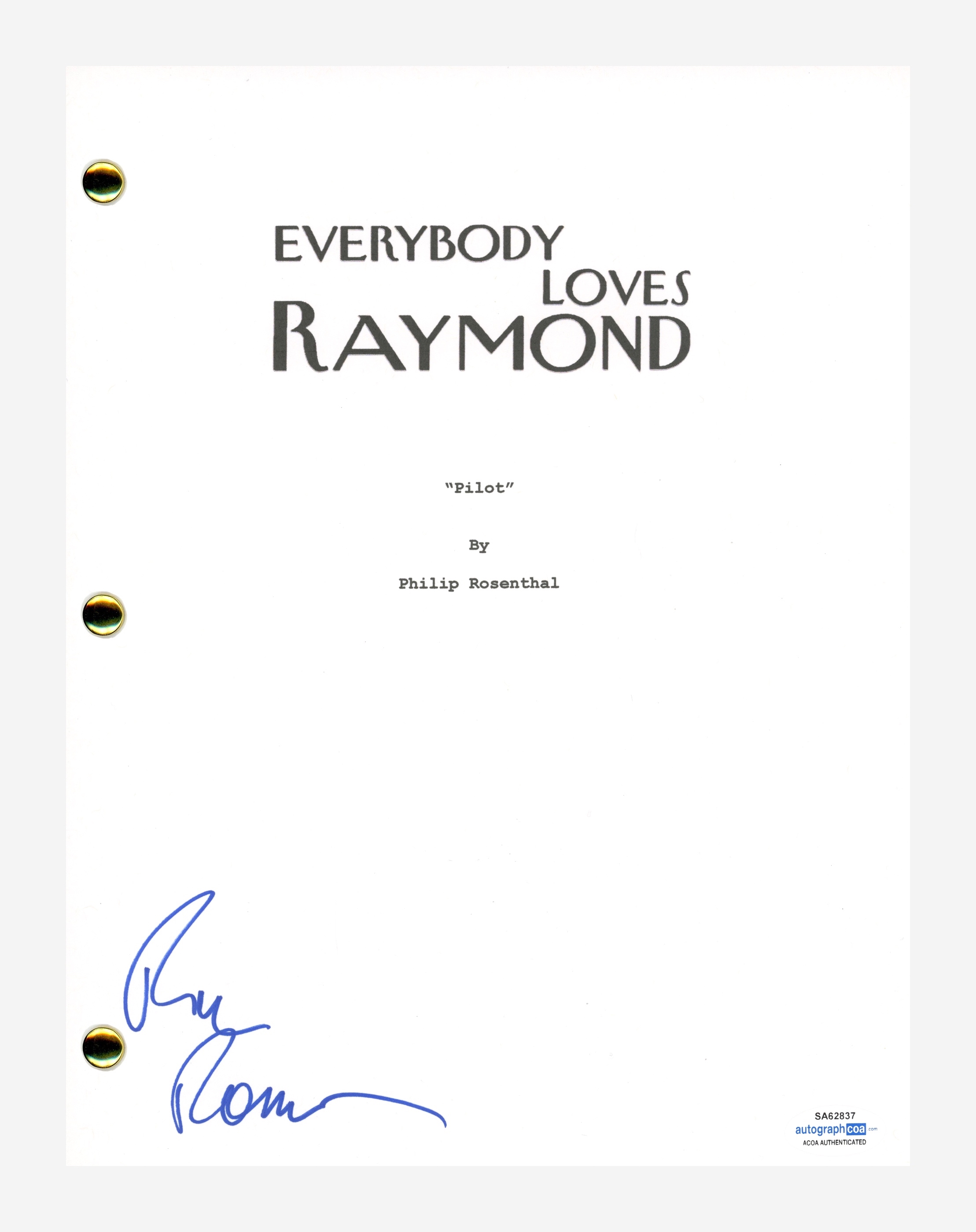Ray Romano Signed "Everybody Loves Raymond" Pilot Episode Script (AutographCOA COA) at PristineAuction.com Ray Romano Signed "Everybody Loves Raymond" Pilot Episode Script (AutographCOA COA) at PristineAuction.com