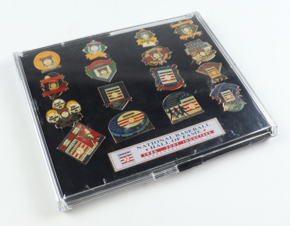 Factory Sealed 19862001 Baseball HOF Inductees Commemorative Pin Set
