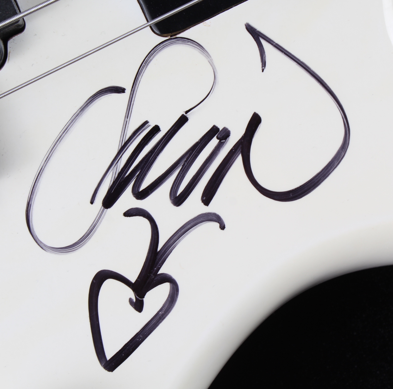 "Duran Duran" 46" Full-Size Electric Bass Guitar Signed by (4) with Simon Le Bon, Nick Rhodes, John Taylor & Warren Cuccurullo (JSA Hologram) at PristineAuction.com "Duran Duran" 46" Full-Size Electric Bass Guitar Signed by (4) with Simon Le Bon, Nick Rhodes, John Taylor & Warren Cuccurullo (JSA Hologram) at PristineAuction.com