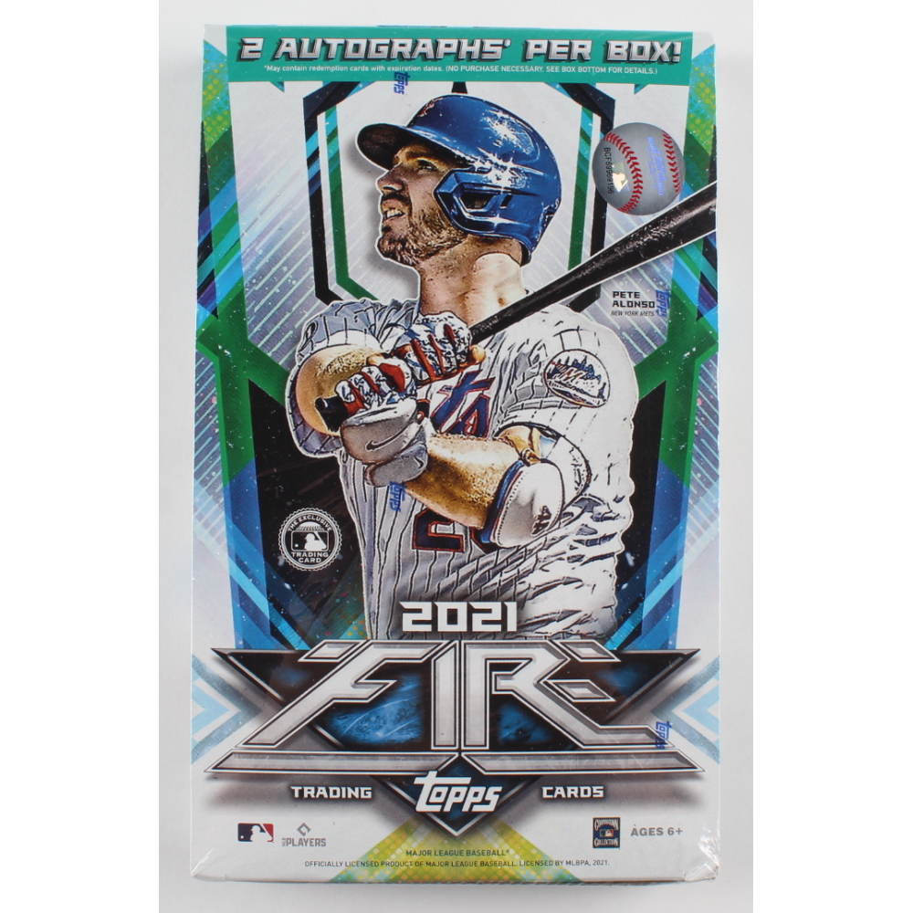 2021 Topps Fire Baseball Hobby Box With 20 Packs Pristine Auction 2021-topps-fire-baseball-hobby-box-with-20-packs-pristine-auction