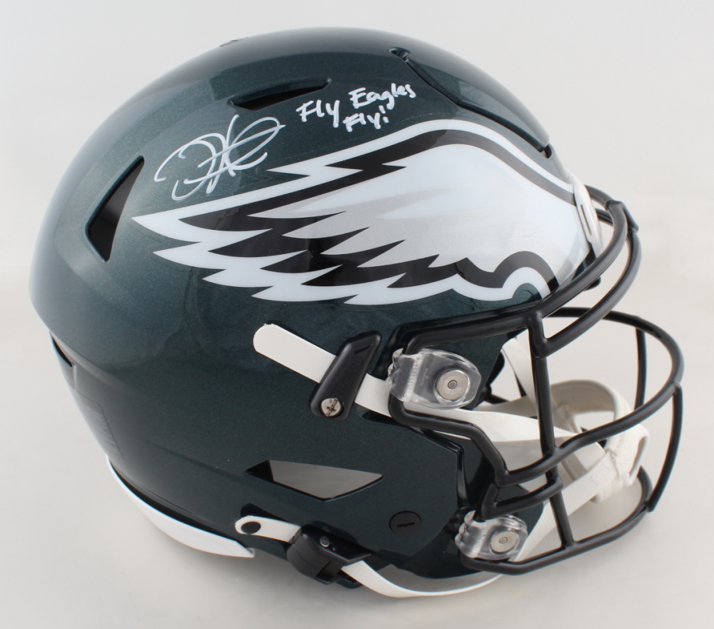 Jalen Hurts Signed Eagles Authentic OnField FullSize SpeedFlex Helmet Barnebys