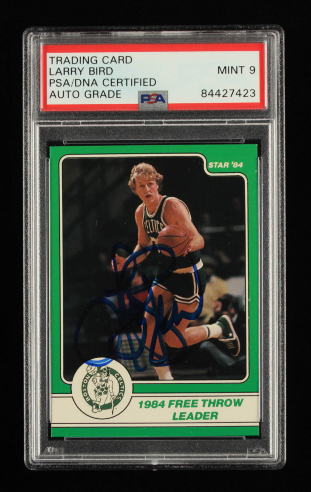 Larry Bird Signed 1984 Star Larry Bird 15 / 1984 FT Percentage Leader