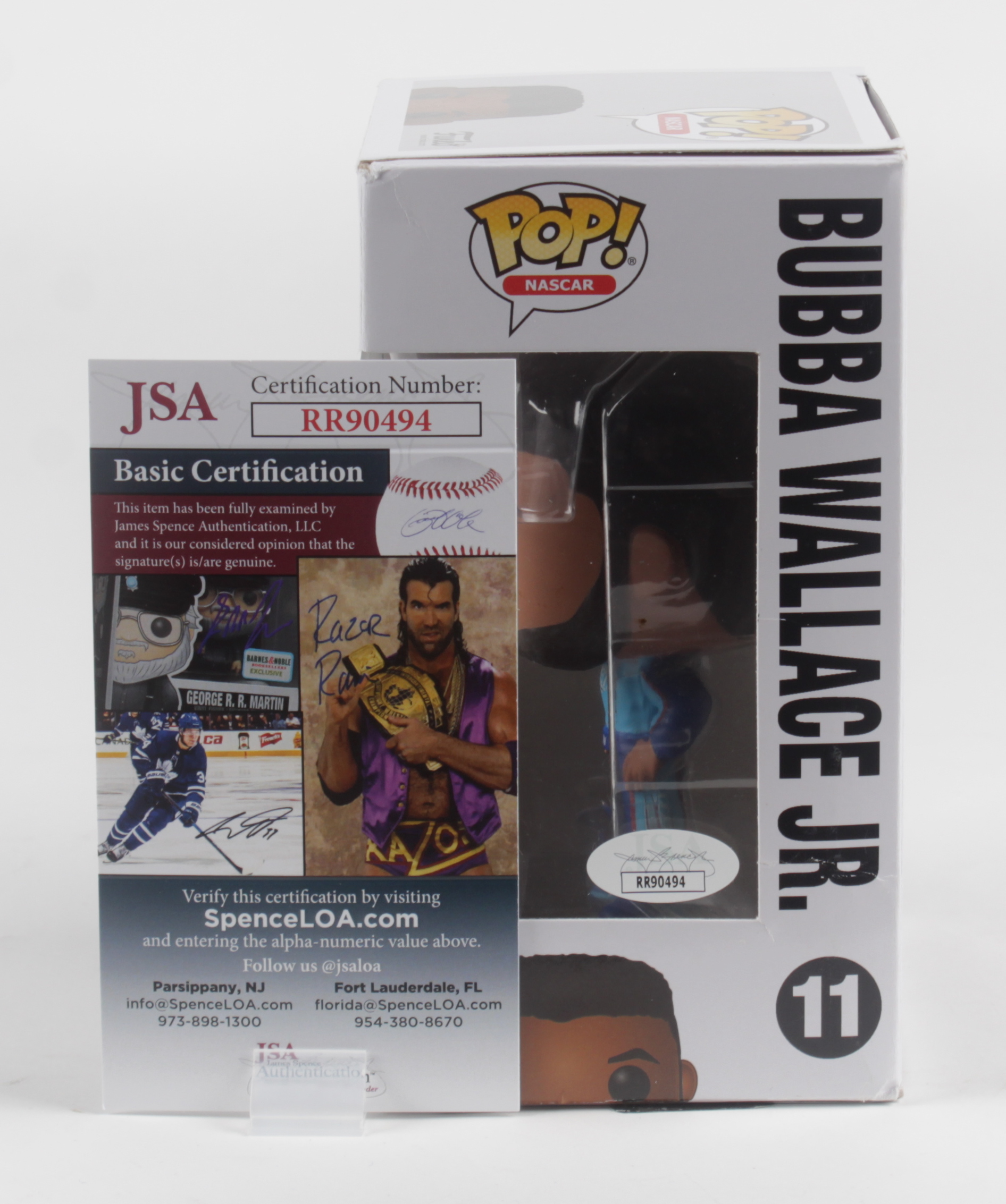 Bubba Wallace Signed #11 NASCAR Funko Pop! Vinyl Figure (JSA) at PristineAuction.com Bubba Wallace Signed #11 NASCAR Funko Pop! Vinyl Figure (JSA) at PristineAuction.com