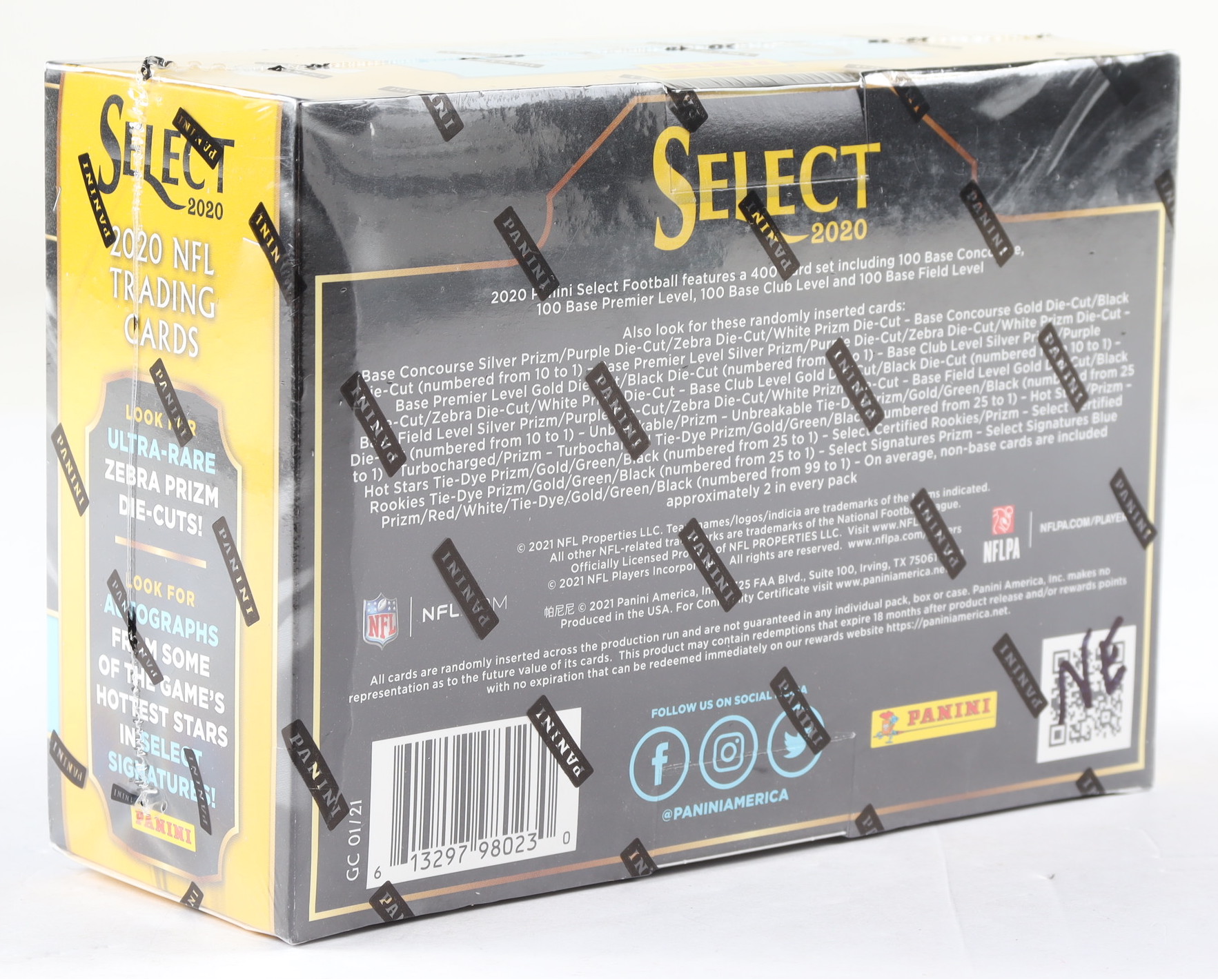 2020 Panini Select Football Trading Cards Mega Box with (10) Packs at PristineAuction.com 2020 Panini Select Football Trading Cards Mega Box with (10) Packs at PristineAuction.com