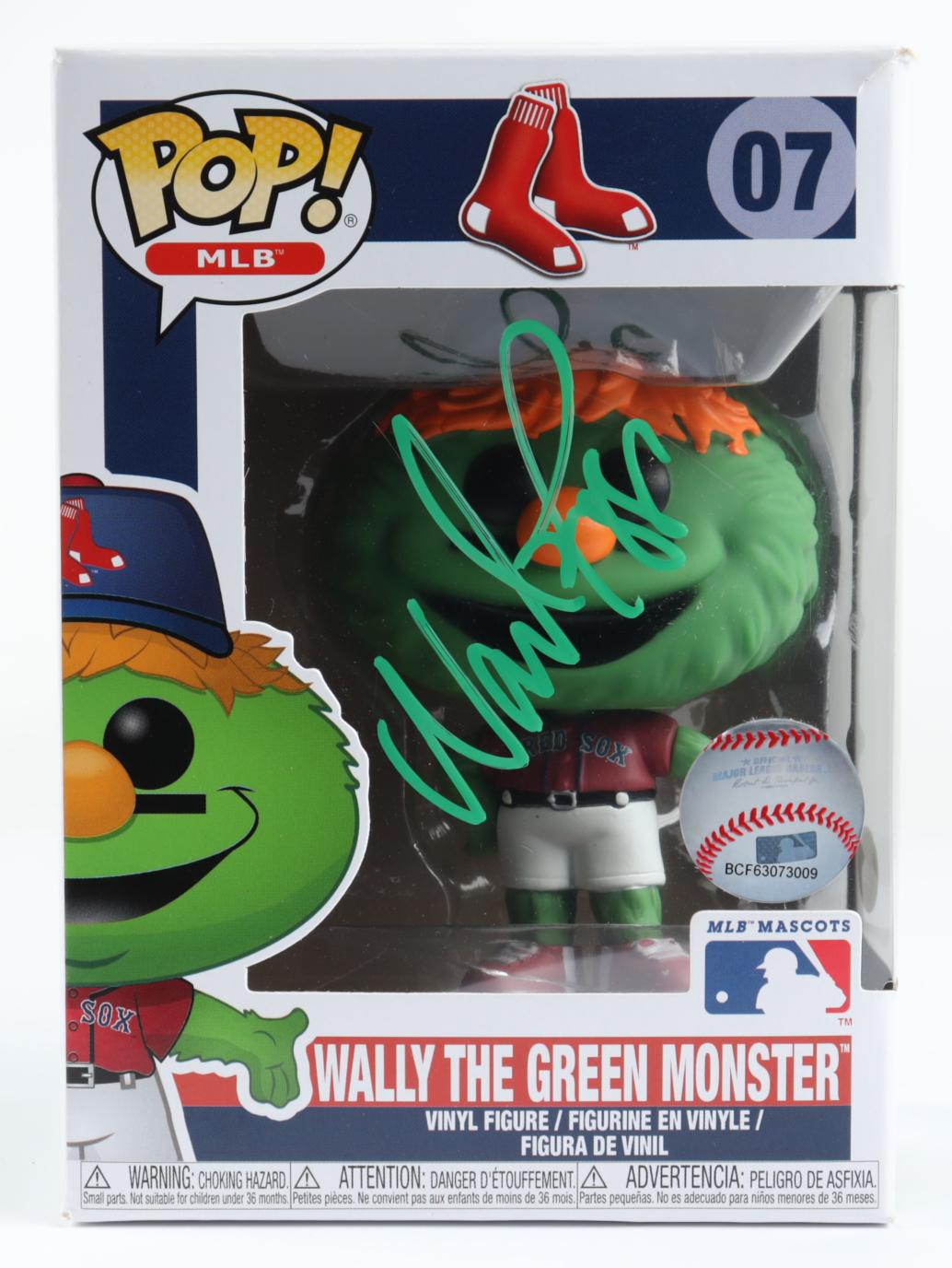 Wade Boggs Signed Wally the Green Monster #07 Funko Pop! Vinyl Figure (JSA COA) (See Description) at PristineAuction.com Wade Boggs Signed Wally the Green Monster #07 Funko Pop! Vinyl Figure (JSA COA) (See Description) at PristineAuction.com