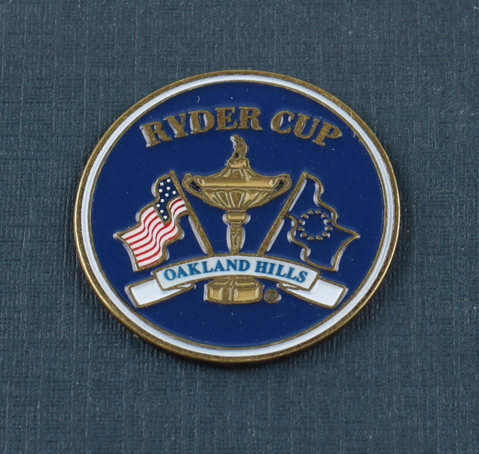 Arnold Palmer & Jack Nicklaus 13x16 Custom Framed Photo Display with Ryder Cup At Oakland Hills Pin at PristineAuction.com Arnold Palmer & Jack Nicklaus 13x16 Custom Framed Photo Display with Ryder Cup At Oakland Hills Pin at PristineAuction.com