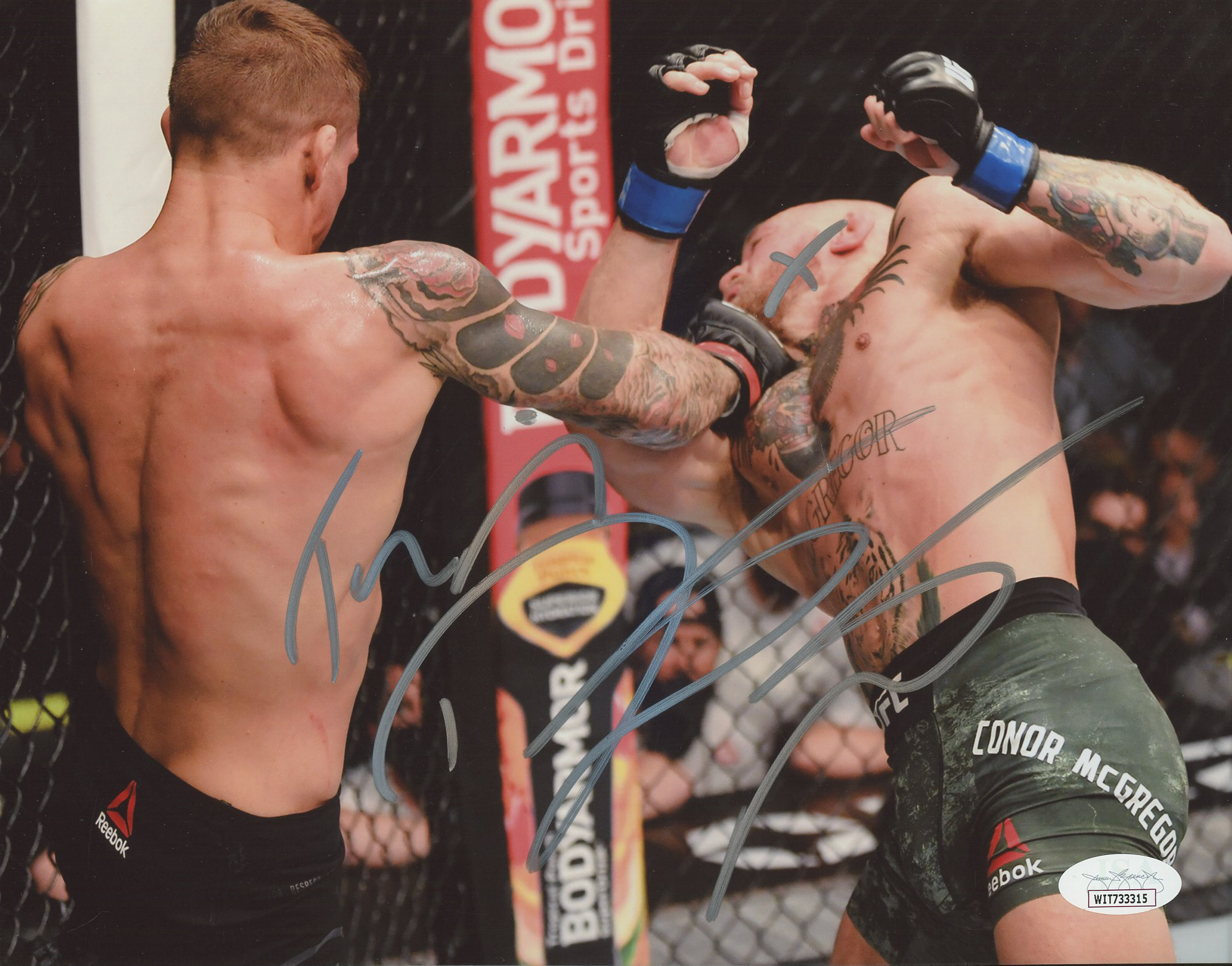 Photo Dédicacée Signée Dustin Poirier 8x10 UFC - Authentifiée JSA