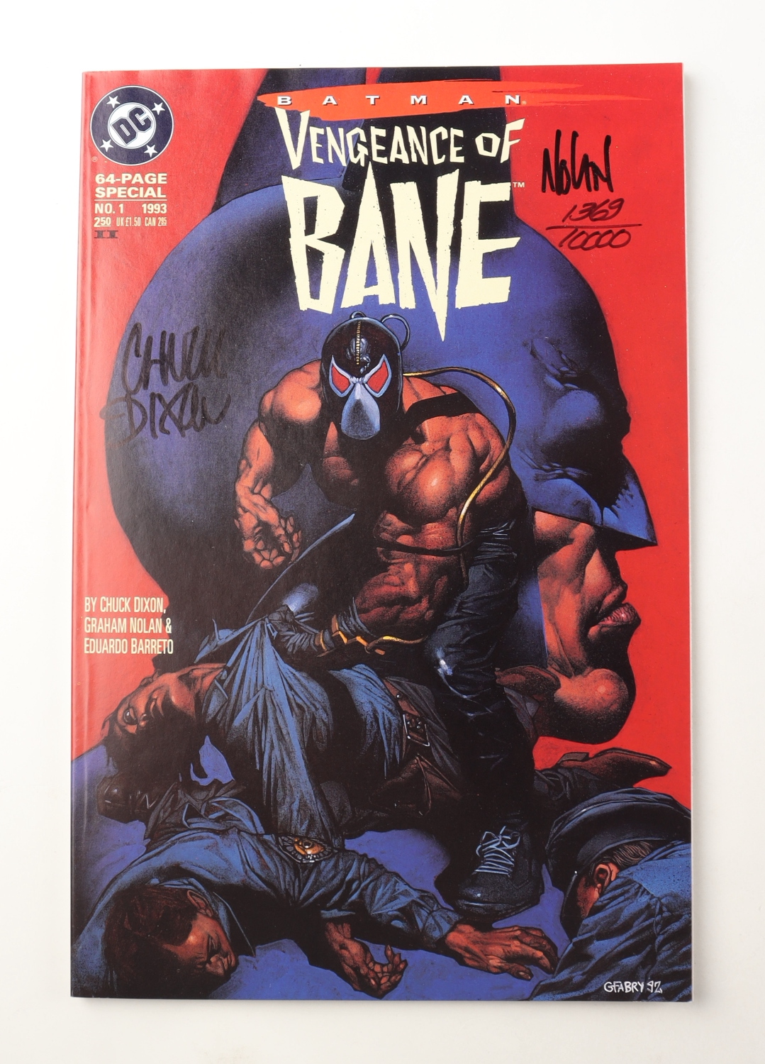 Graham Nolan & Chuck Dixon Signed LE 1993 "Vengeance Of Bane" Issue #1 DC Comic Book (Dynamic Forces COA) at PristineAuction.com Graham Nolan & Chuck Dixon Signed LE 1993 "Vengeance Of Bane" Issue #1 DC Comic Book (Dynamic Forces COA) at PristineAuction.com