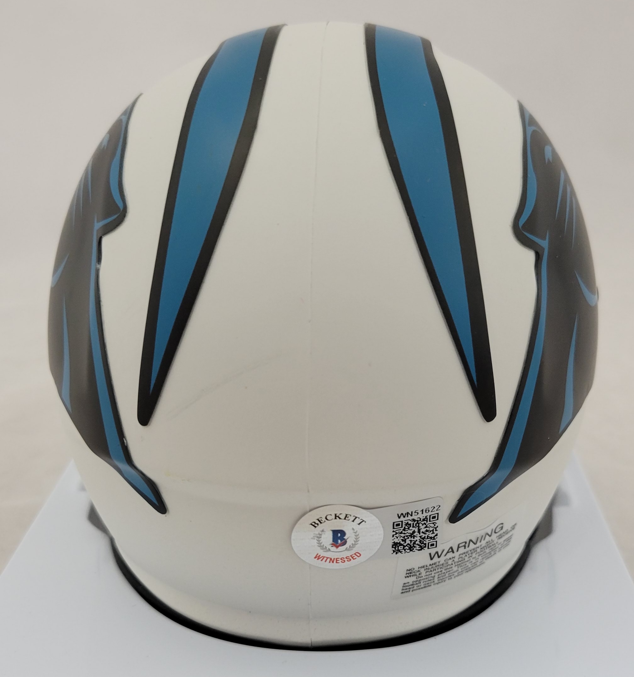 Chuba Hubbard Signed Panthers Lunar Eclipse Alternate Speed Mini Helmet (Beckett) at PristineAuction.com Chuba Hubbard Signed Panthers Lunar Eclipse Alternate Speed Mini Helmet (Beckett) at PristineAuction.com