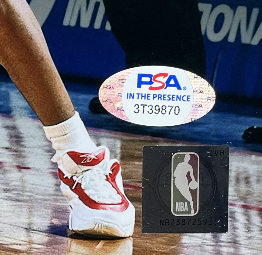 Allen Iverson Signed 76ers 8x10 Photo (PSA) at PristineAuction.com Allen Iverson Signed 76ers 8x10 Photo (PSA) at PristineAuction.com