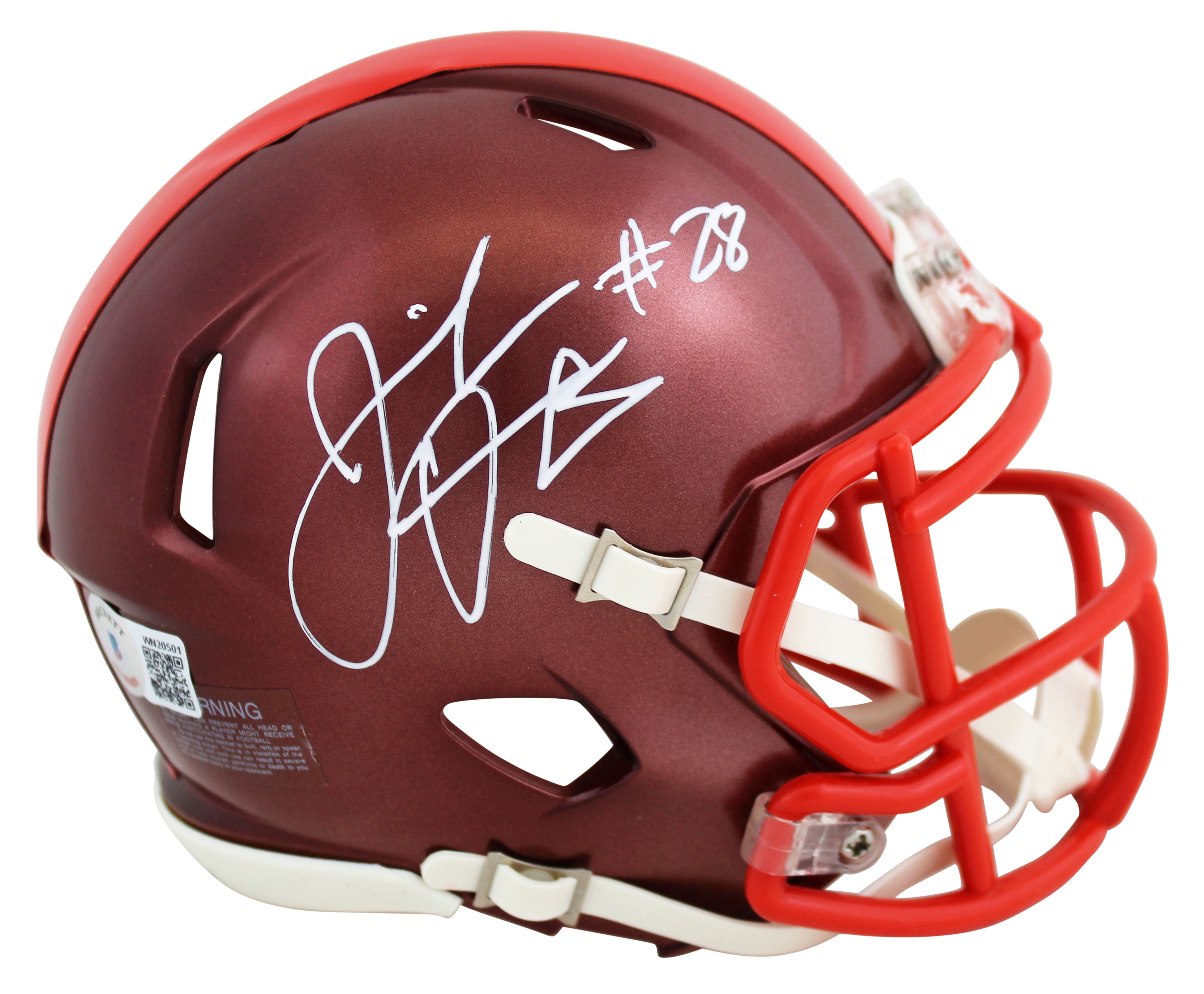 Jeremiah Owusu-Koramoah Signed Browns Flash Alternate Speed Mini Helmet (Beckett) at PristineAuction.com Jeremiah Owusu-Koramoah Signed Browns Flash Alternate Speed Mini Helmet (Beckett) at PristineAuction.com