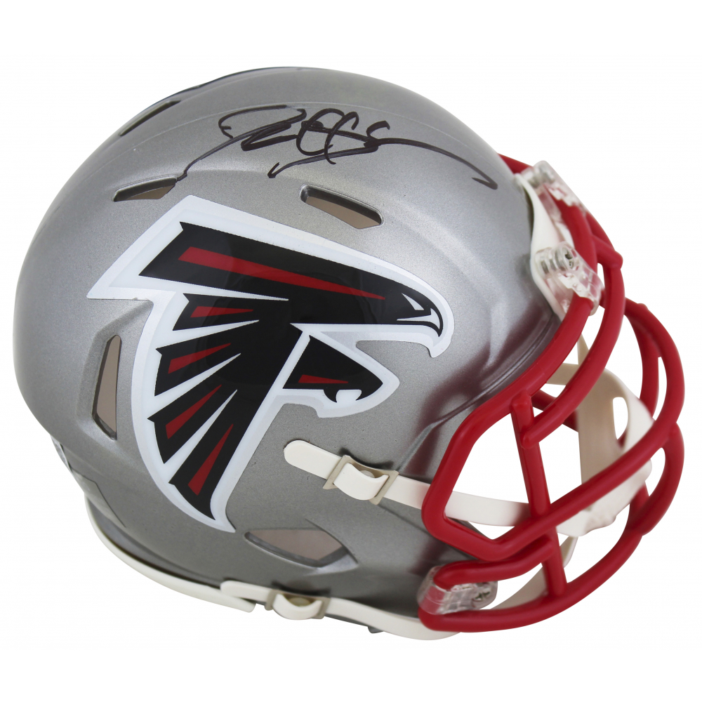 Deion Sanders Signed Falcons Flash Alternate Speed Mini Helmet (Beckett) at PristineAuction.com