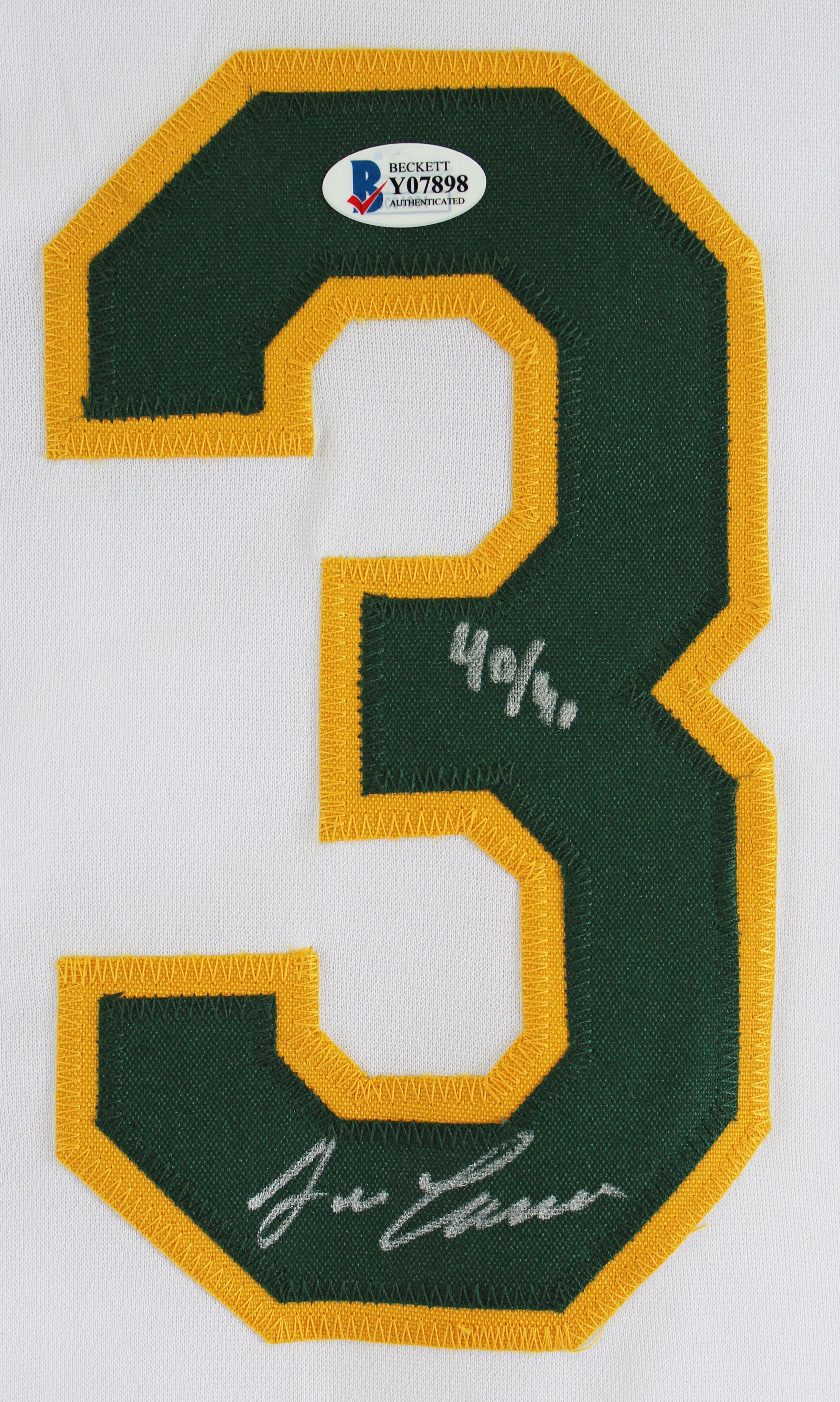 Jose Canseco Signed Jersey Inscribed "40/40" (Beckett) at PristineAuction.com Jose Canseco Signed Jersey Inscribed "40/40" (Beckett) at PristineAuction.com