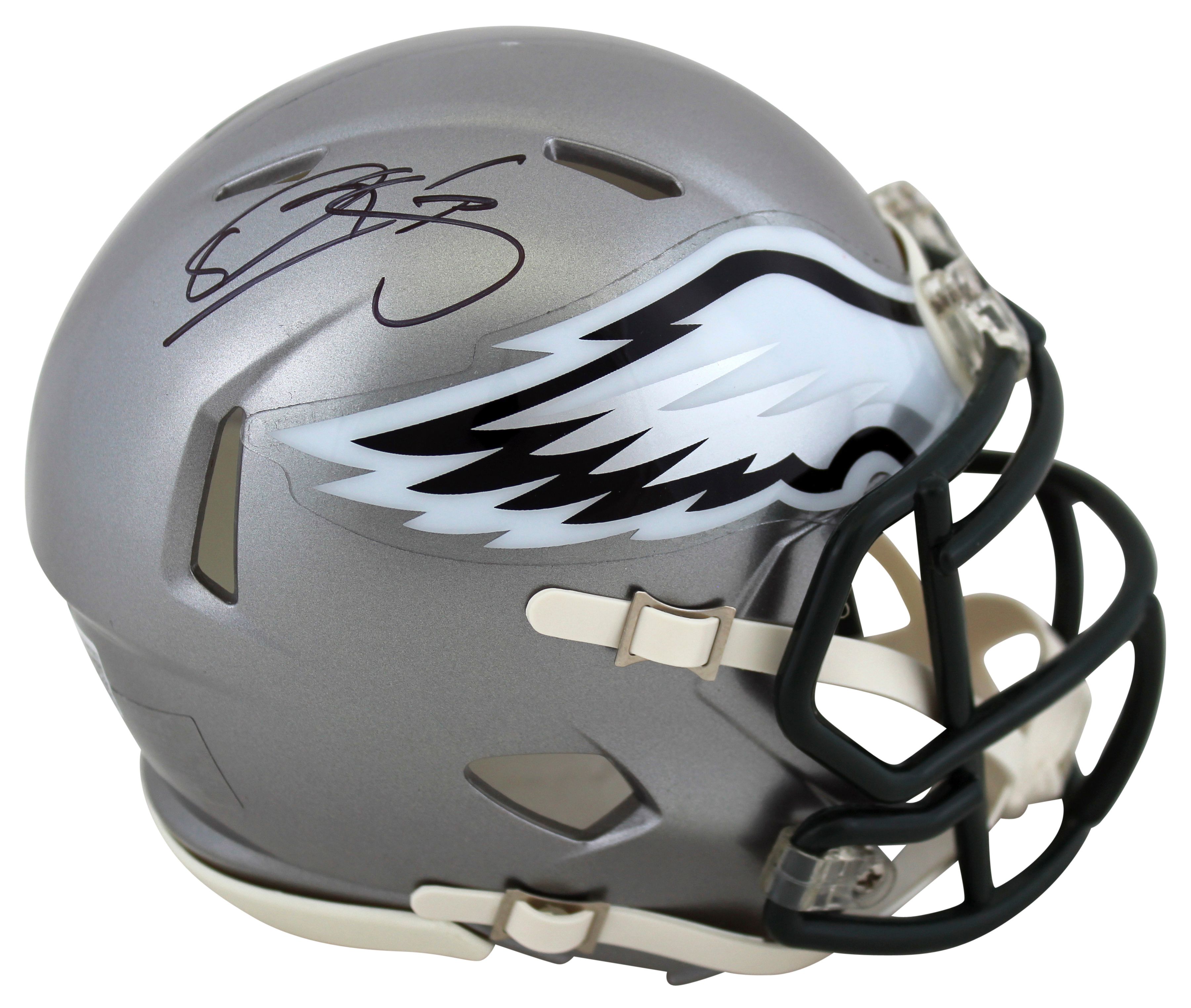 Donovan McNabb Signed Eagles Flash Alternate Speed Mini Helmet (Beckett) at PristineAuction.com Donovan McNabb Signed Eagles Flash Alternate Speed Mini Helmet (Beckett) at PristineAuction.com