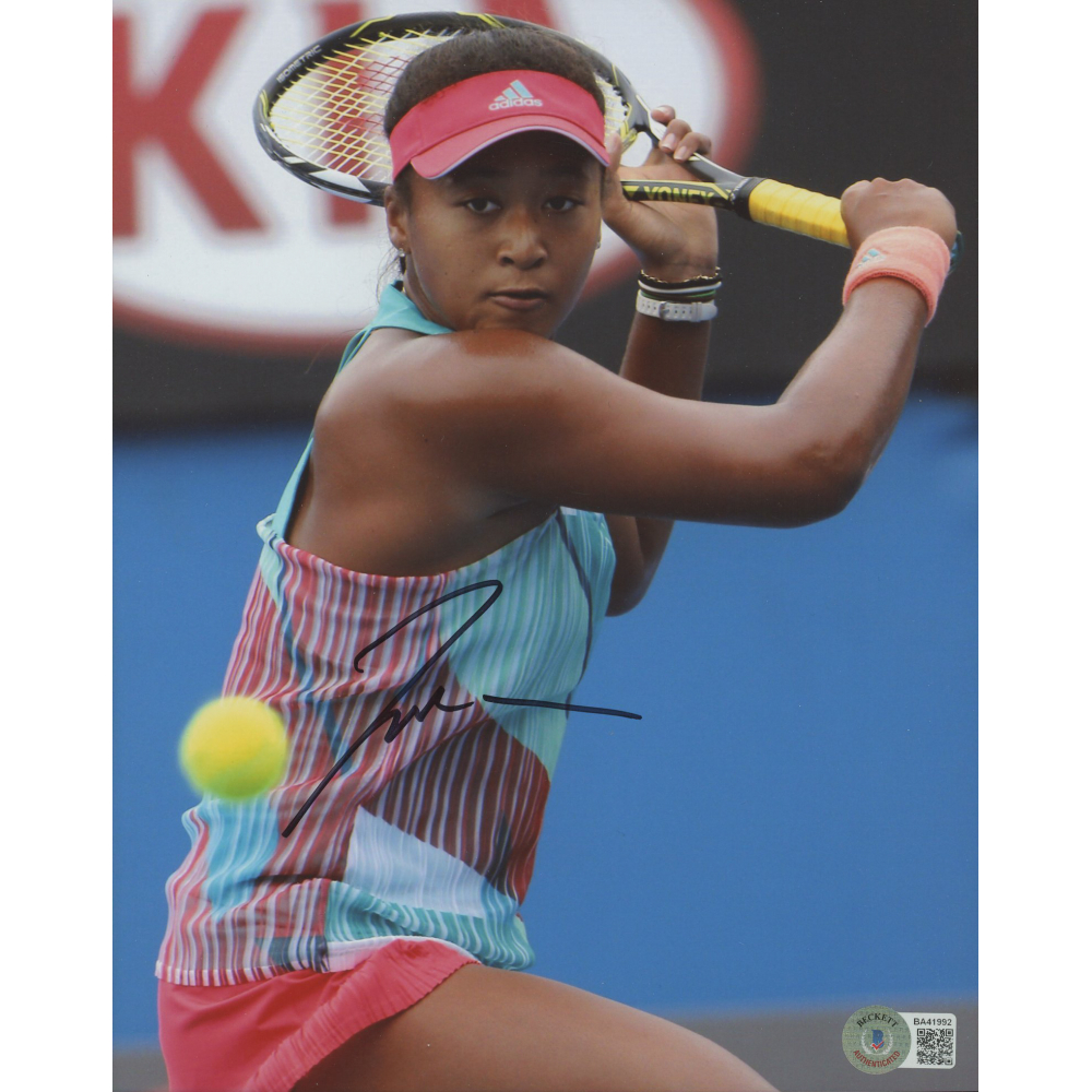 Photo Dédicacée Signée Naomi Osaka 8x10 - Authentifiée JSA - Wimbledon - COA Inclus