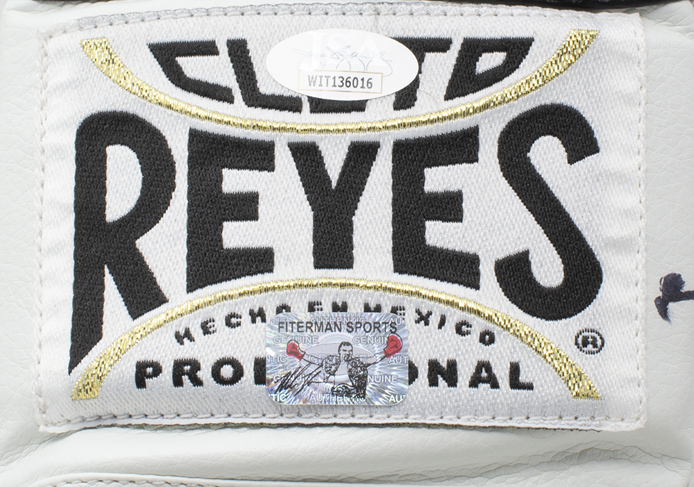 Mike Tyson Signed Cleto Reyes Boxing Glove with Display Case (JSA COA & Tyson Hologram) at PristineAuction.com Mike Tyson Signed Cleto Reyes Boxing Glove with Display Case (JSA COA & Tyson Hologram) at PristineAuction.com