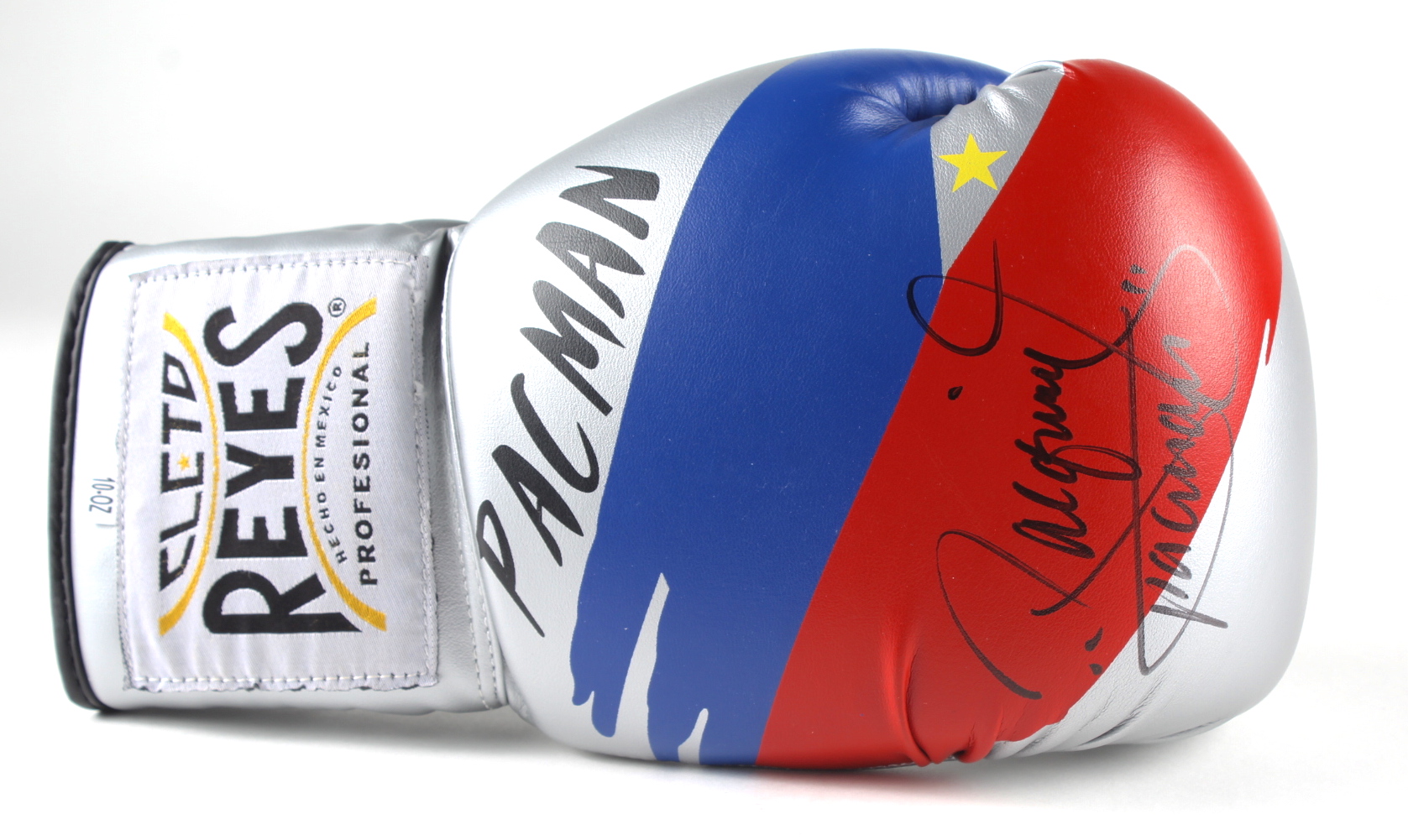 Manny Pacquiao Signed Boxing Gloves Inscribed "Pacman" (Pacquiao COA) at PristineAuction.com Manny Pacquiao Signed Boxing Gloves Inscribed "Pacman" (Pacquiao COA) at PristineAuction.com