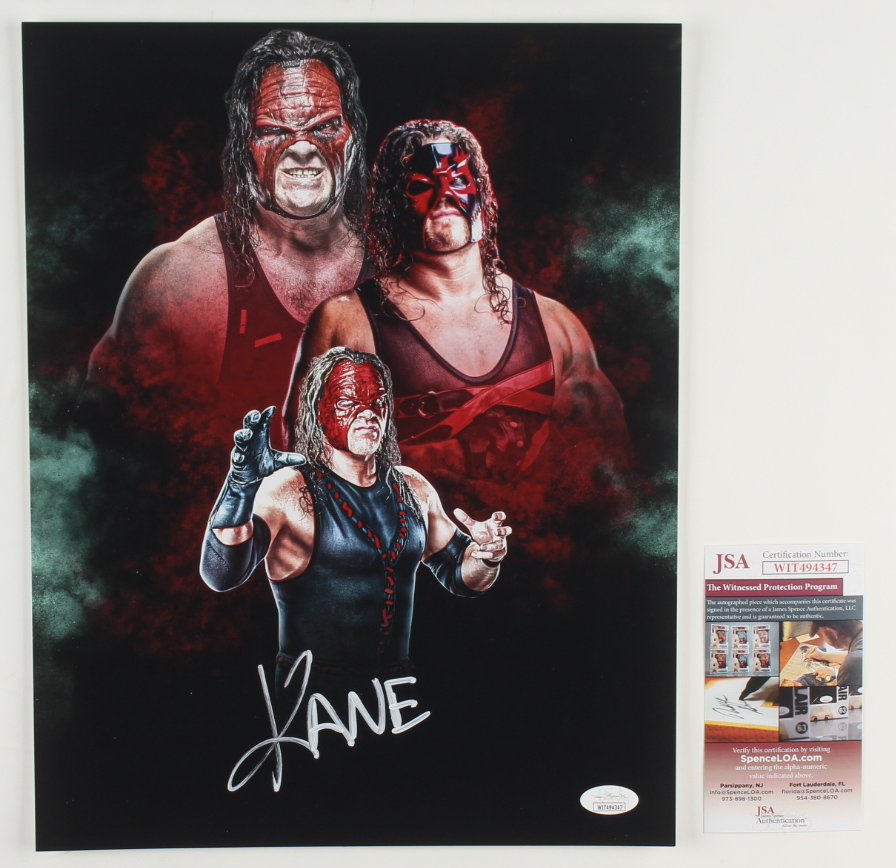 Kane Autograph Kane Signed WWE 11x14 Photo (JSA) | Pristine Auction