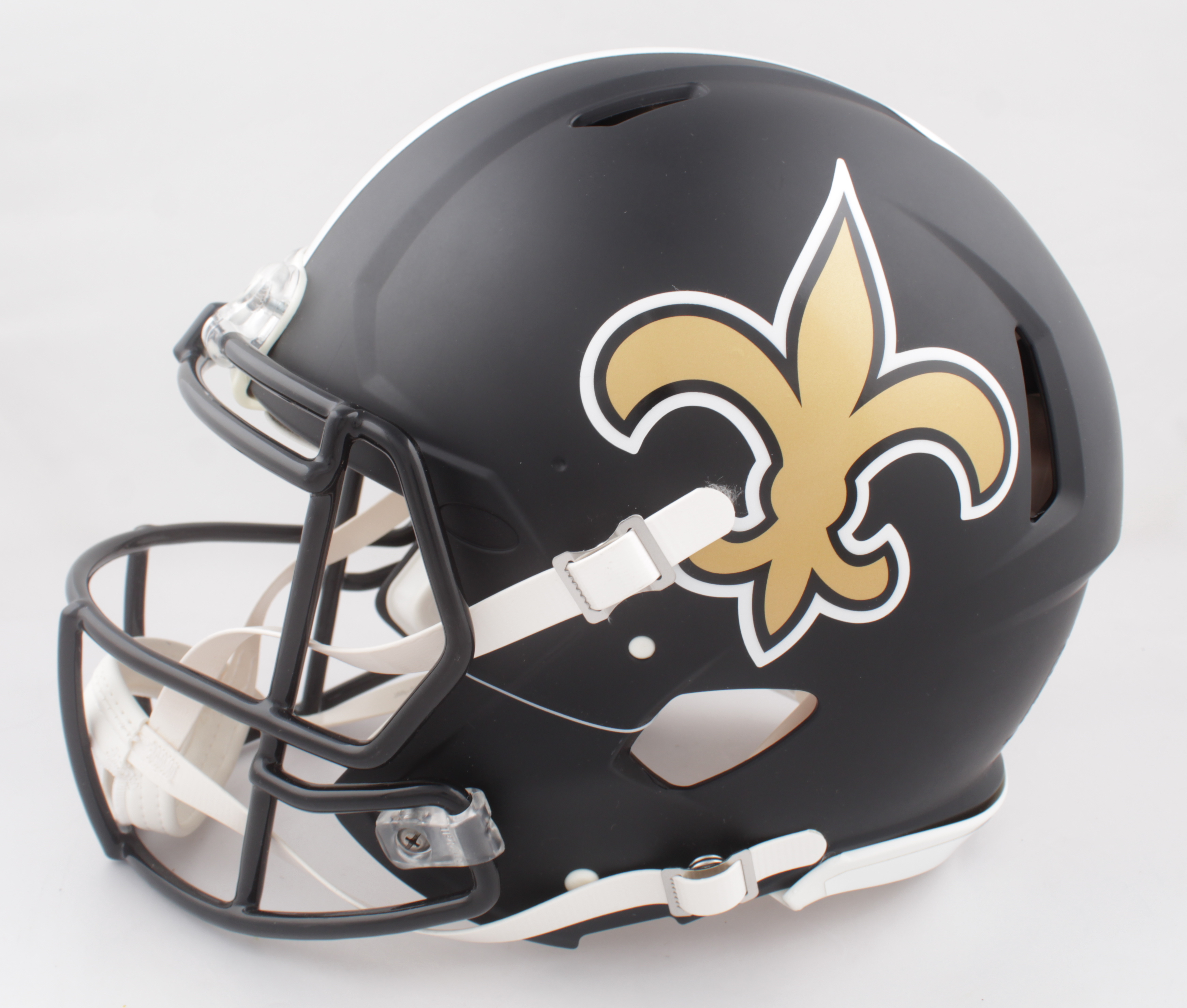 Drew Brees Signed Saints Full-Size Authentic On-field Eclipse Alternate Speed Helmet Inscribed "Passing Record 10/8/18" (Beckett COA) at PristineAuction.com Drew Brees Signed Saints Full-Size Authentic On-field Eclipse Alternate Speed Helmet Inscribed "Passing Record 10/8/18" (Beckett COA) at PristineAuction.com