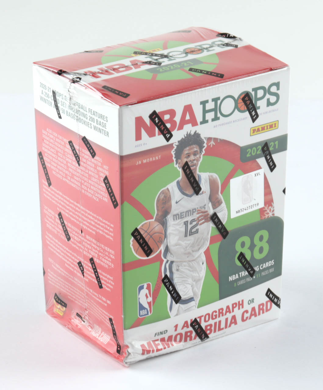 2020-21 Panini NBA Hoops Holiday Basketball Blaster Box with (11) Packs at PristineAuction.com 2020-21 Panini NBA Hoops Holiday Basketball Blaster Box with (11) Packs at PristineAuction.com