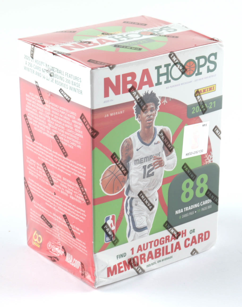 2020-21 Panini NBA Hoops Holiday Basketball Blaster Box with (11) Packs at PristineAuction.com 2020-21 Panini NBA Hoops Holiday Basketball Blaster Box with (11) Packs at PristineAuction.com