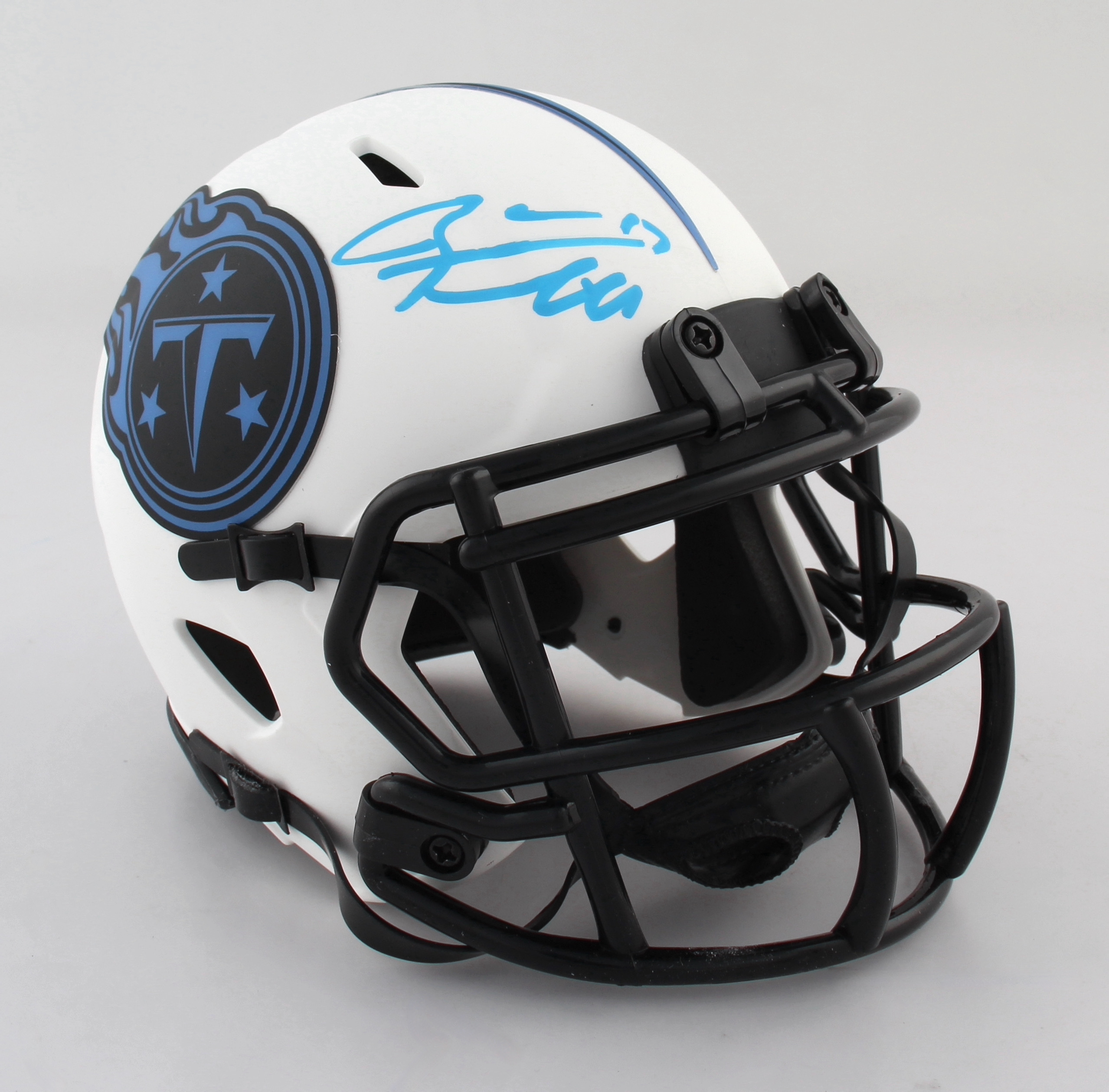 Ryan Tannehill Signed Titans Lunar Eclipse Alternate Speed Mini Helmet (Beckett Hologram) at PristineAuction.com Ryan Tannehill Signed Titans Lunar Eclipse Alternate Speed Mini Helmet (Beckett Hologram) at PristineAuction.com