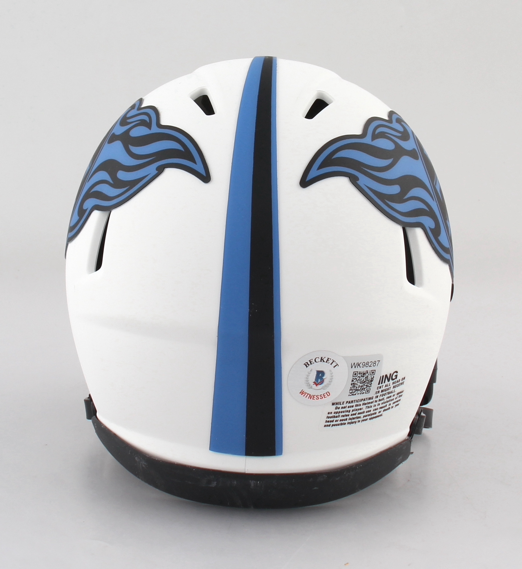 Ryan Tannehill Signed Titans Lunar Eclipse Alternate Speed Mini Helmet (Beckett Hologram) at PristineAuction.com Ryan Tannehill Signed Titans Lunar Eclipse Alternate Speed Mini Helmet (Beckett Hologram) at PristineAuction.com
