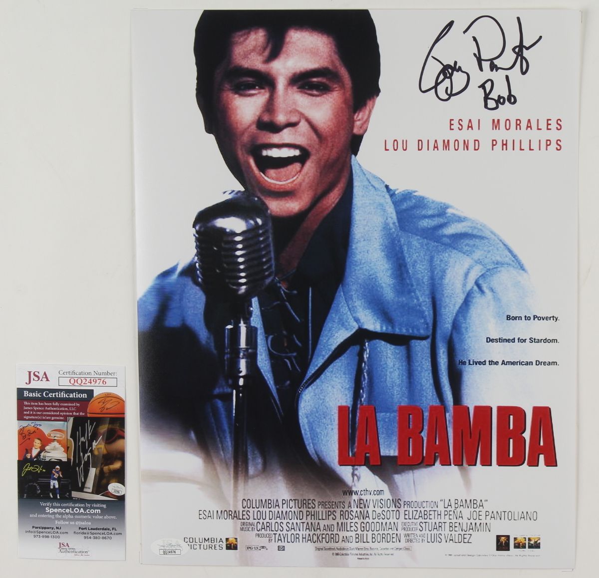 Joe Pantoliano Signed "La Bamba" 11x14 Photo Inscribed "Bob" (JSA COA) at PristineAuction.com Joe Pantoliano Signed "La Bamba" 11x14 Photo Inscribed "Bob" (JSA COA) at PristineAuction.com