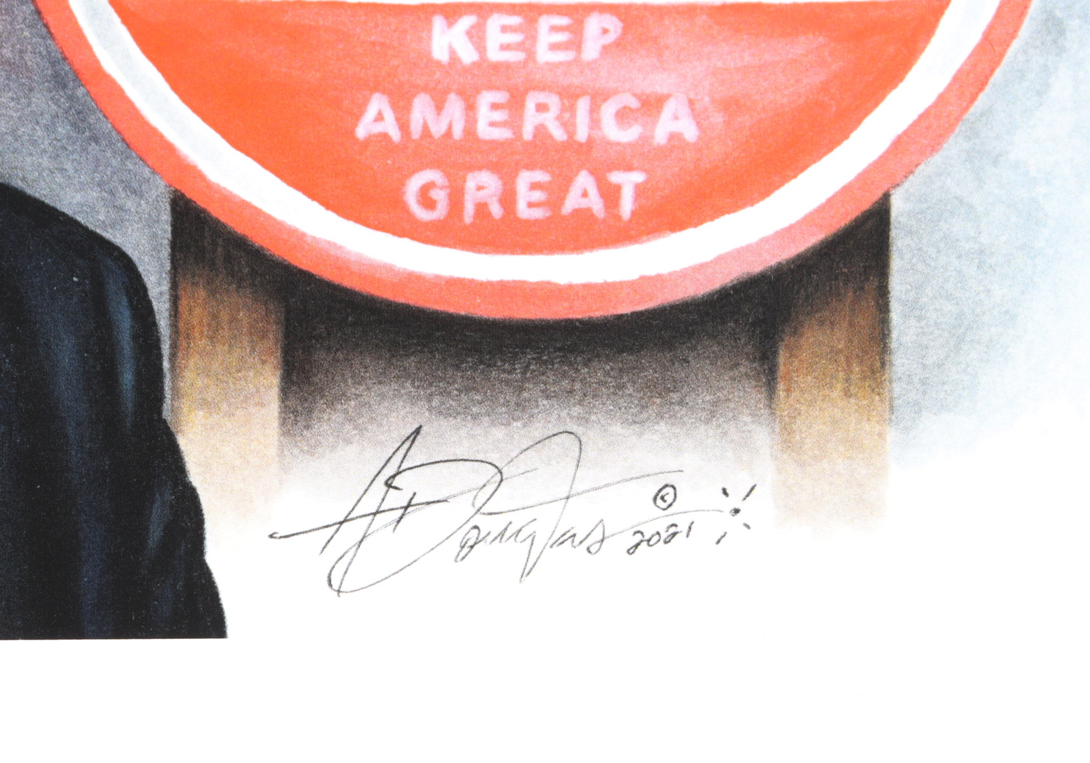 Anthony Douglas Signed "Donald Trump" 12x18 LE Lithograph (Pristine Auction LOA) at PristineAuction.com Anthony Douglas Signed "Donald Trump" 12x18 LE Lithograph (Pristine Auction LOA) at PristineAuction.com