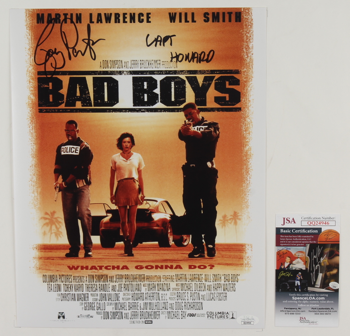 Joe Pantoliano Signed "Bad Boys" 11x14 Photo Inscribed "Capt Howard" (JSA COA) at PristineAuction.com Joe Pantoliano Signed "Bad Boys" 11x14 Photo Inscribed "Capt Howard" (JSA COA) at PristineAuction.com