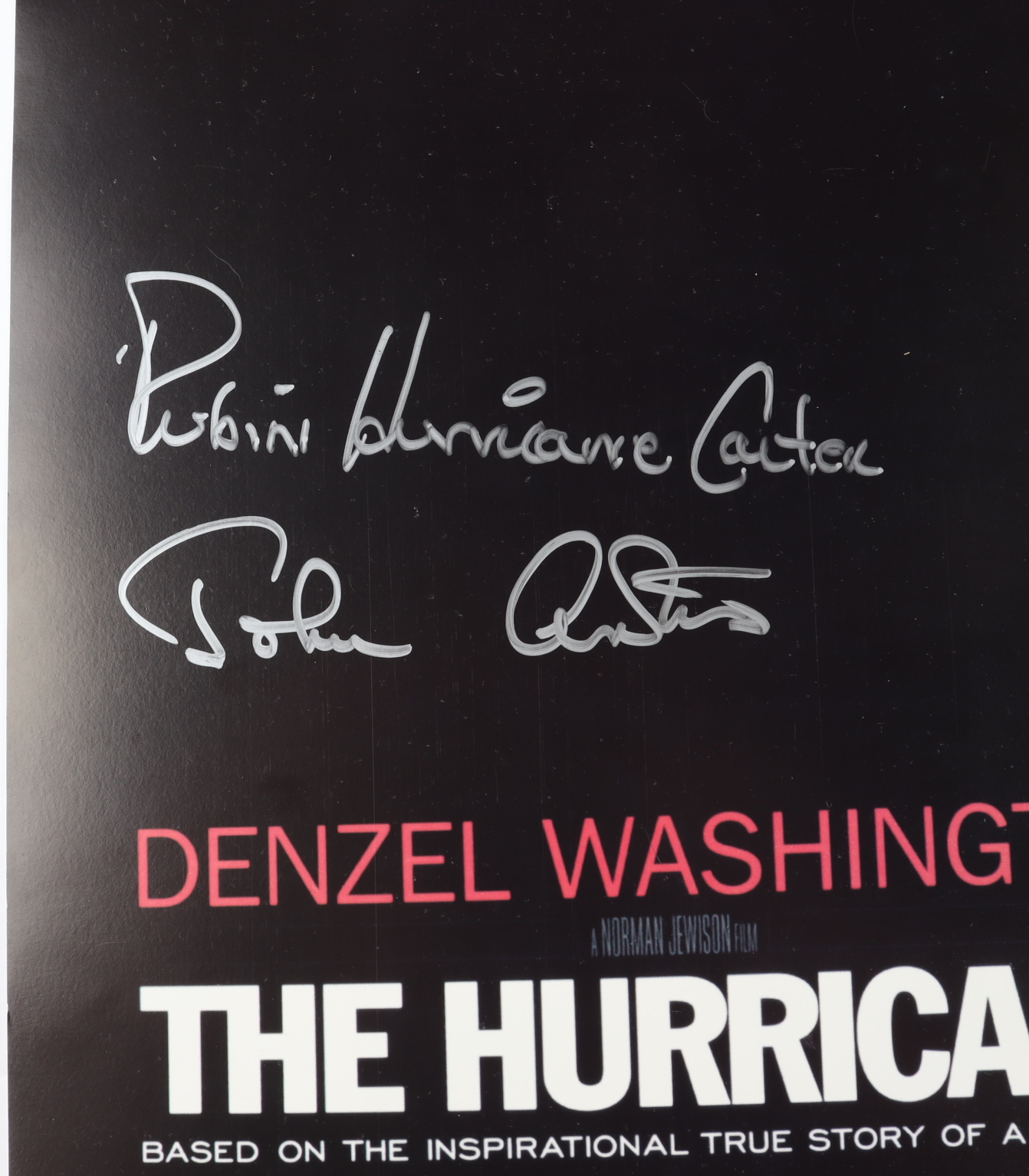 Rubin "Hurricane" Carter & John Artis Signed "The Hurricane" 18x24 Movie Poster (JSA Hologram) at PristineAuction.com Rubin "Hurricane" Carter & John Artis Signed "The Hurricane" 18x24 Movie Poster (JSA Hologram) at PristineAuction.com