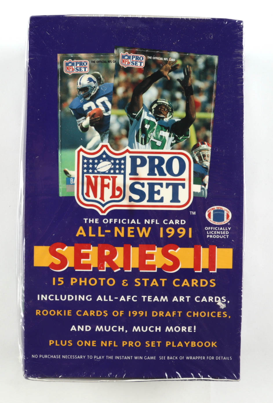 1991 Pro Set Series 2 Football Wax Box with (36) Packs at PristineAuction.com 1991 Pro Set Series 2 Football Wax Box with (36) Packs at PristineAuction.com