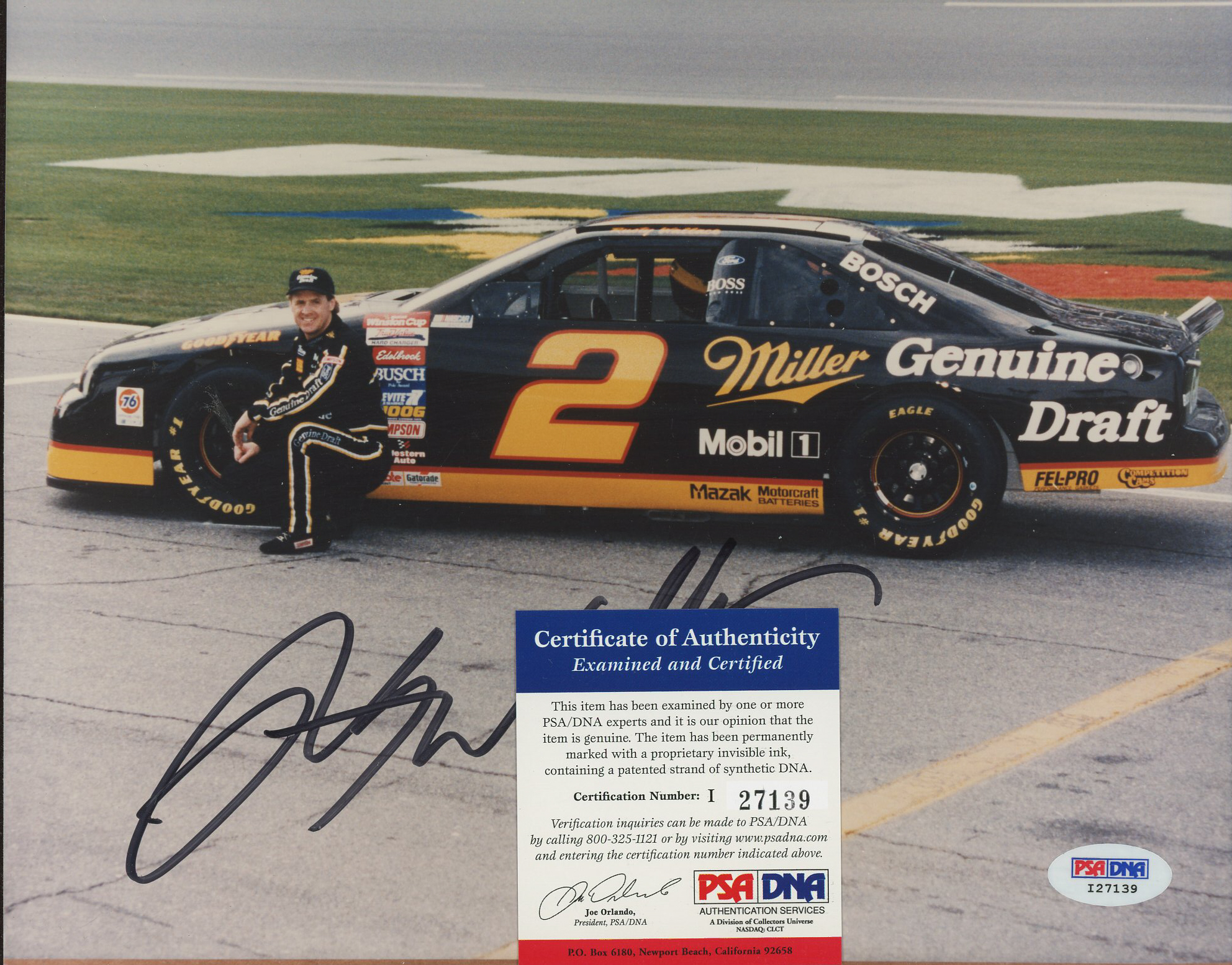 Rusty Wallace Signed NASCAR 8x10 Photo (PSA COA) at PristineAuction.com Rusty Wallace Signed NASCAR 8x10 Photo (PSA COA) at PristineAuction.com