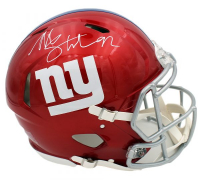 Michael Strahan Signed Giants Full-Size Authentic On-Field Flash Alternate Speed Helmet (Radtke) at PristineAuction.com