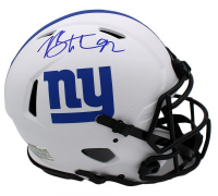 Michael Strahan Signed Giants Full-Size Authentic On-Field Lunar Eclipse Alternate Speed Helmet (Radtke) at PristineAuction.com