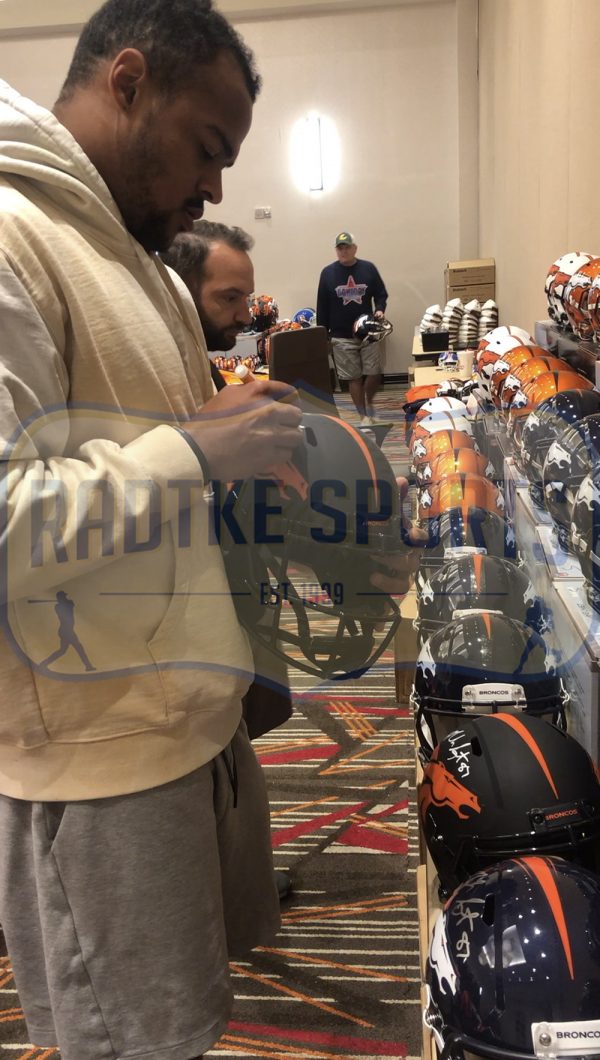 Noah Fant Signed Broncos Full-Size Eclipse Alternate Speed Helmet (Radtke) at PristineAuction.com Noah Fant Signed Broncos Full-Size Eclipse Alternate Speed Helmet (Radtke) at PristineAuction.com