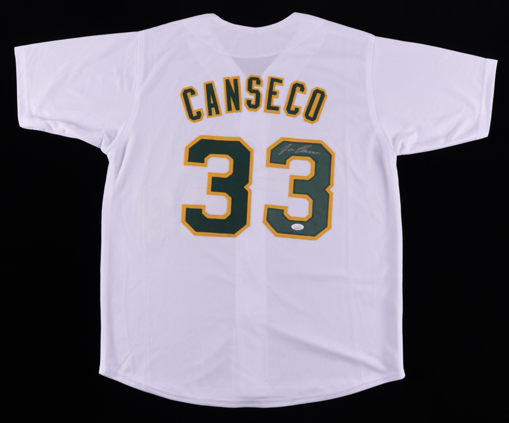 Jose Canseco Signed Jersey (JSA COA) at PristineAuction.com Jose Canseco Signed Jersey (JSA COA) at PristineAuction.com