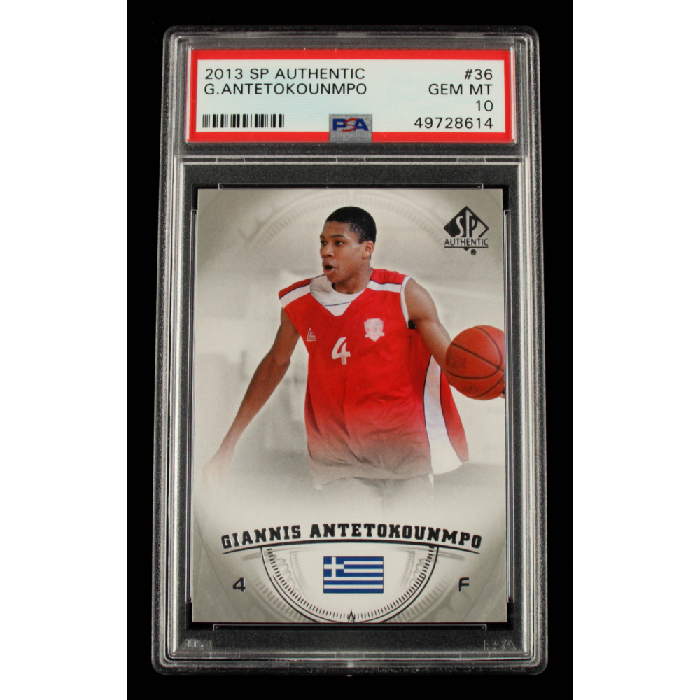 激レアPSA 10 Giannis  Antetokounmpoヤニス Giannis Antetokounmpo 2013-14 SP Authentic #36 (PSA 10